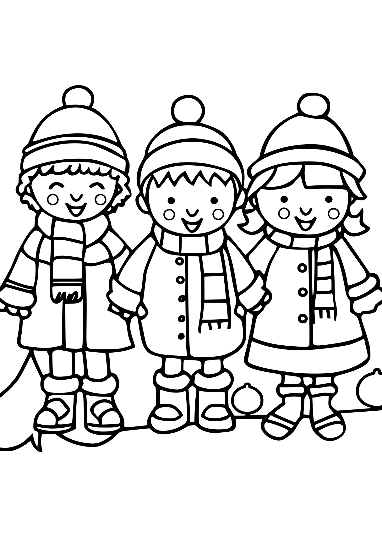 new years coloring pages, winter, children, preschoolers, free page downloads