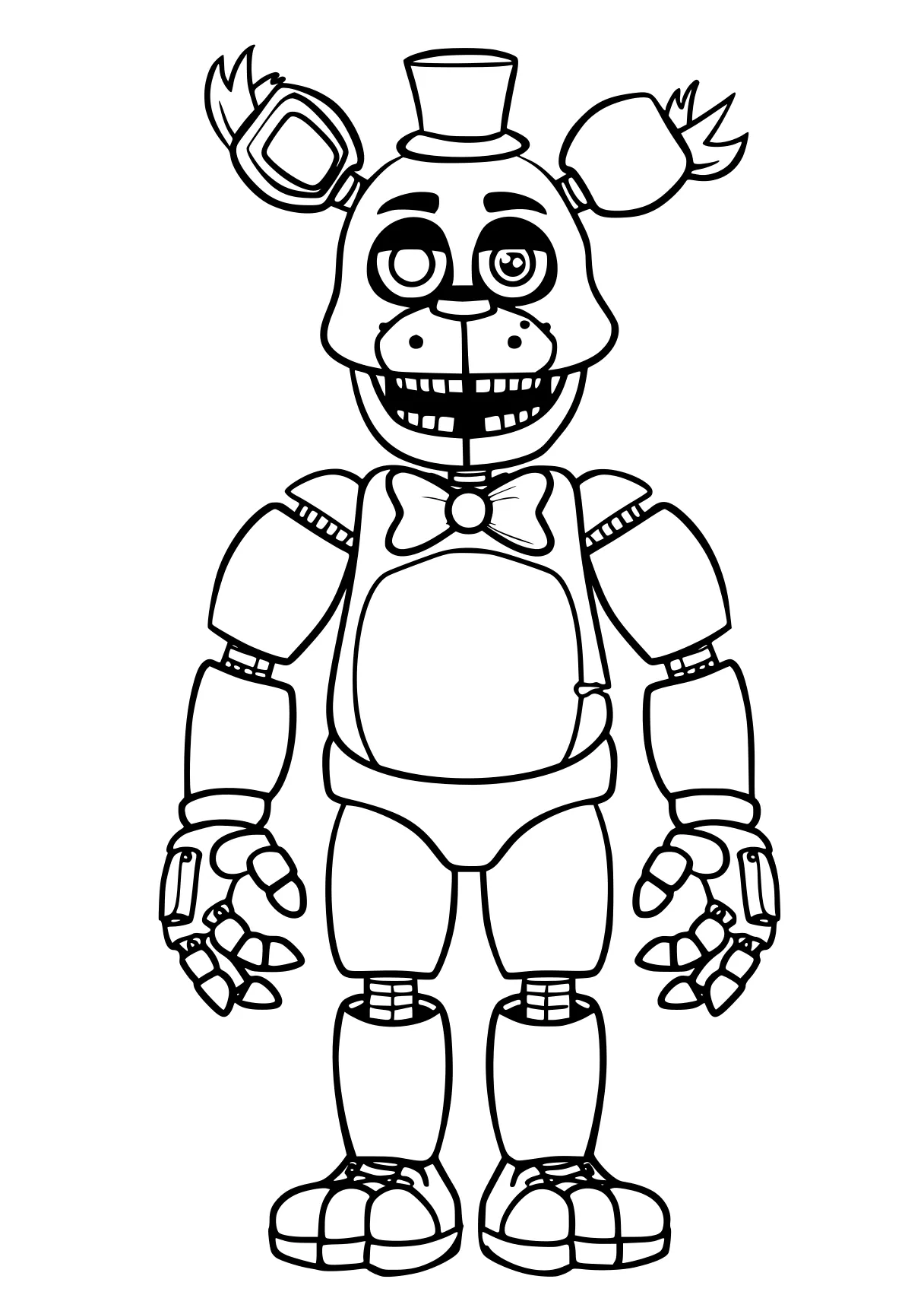 five nights at freddy's coloring page fnaf, fazbear, robot, zomboss, toy, free downloads