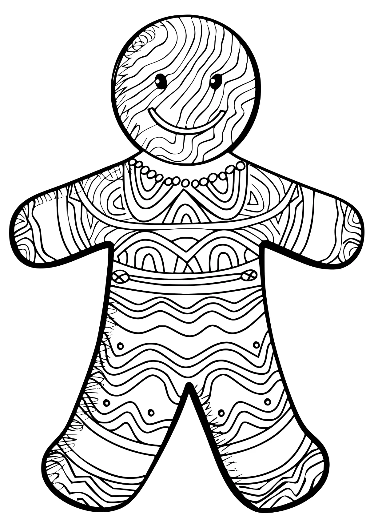 gingerbread man coloring sheet zentangle, ultraman, ornament, free page downloads