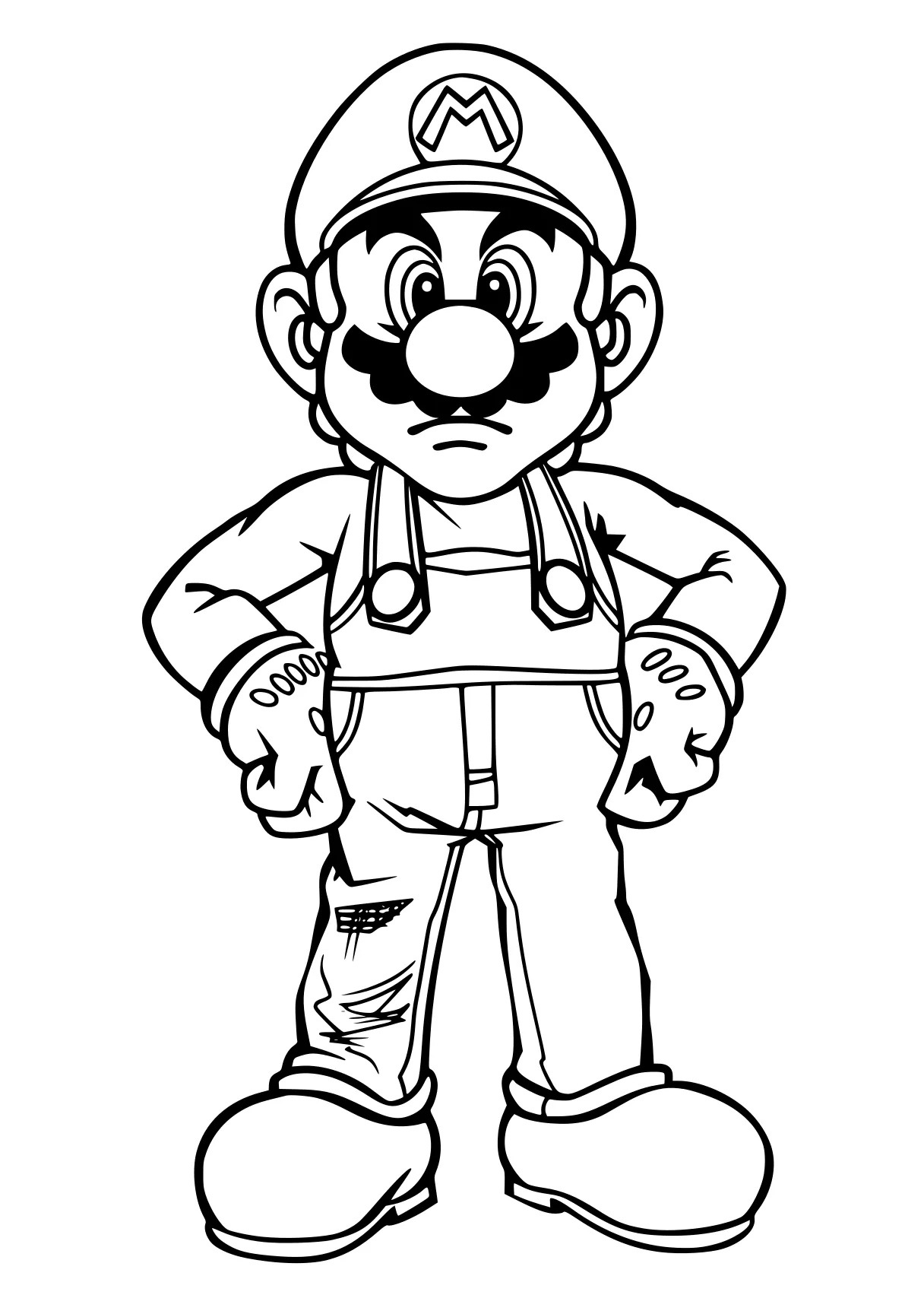 mario bros coloring pages mario, luigi, toad, blippi, bowser, free page downloads