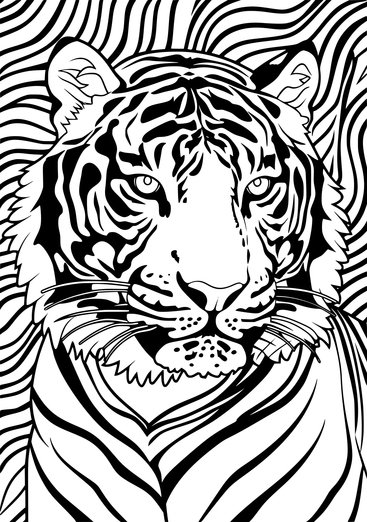 tiger coloring pages tiger, zebra, illustrator, free page downloads