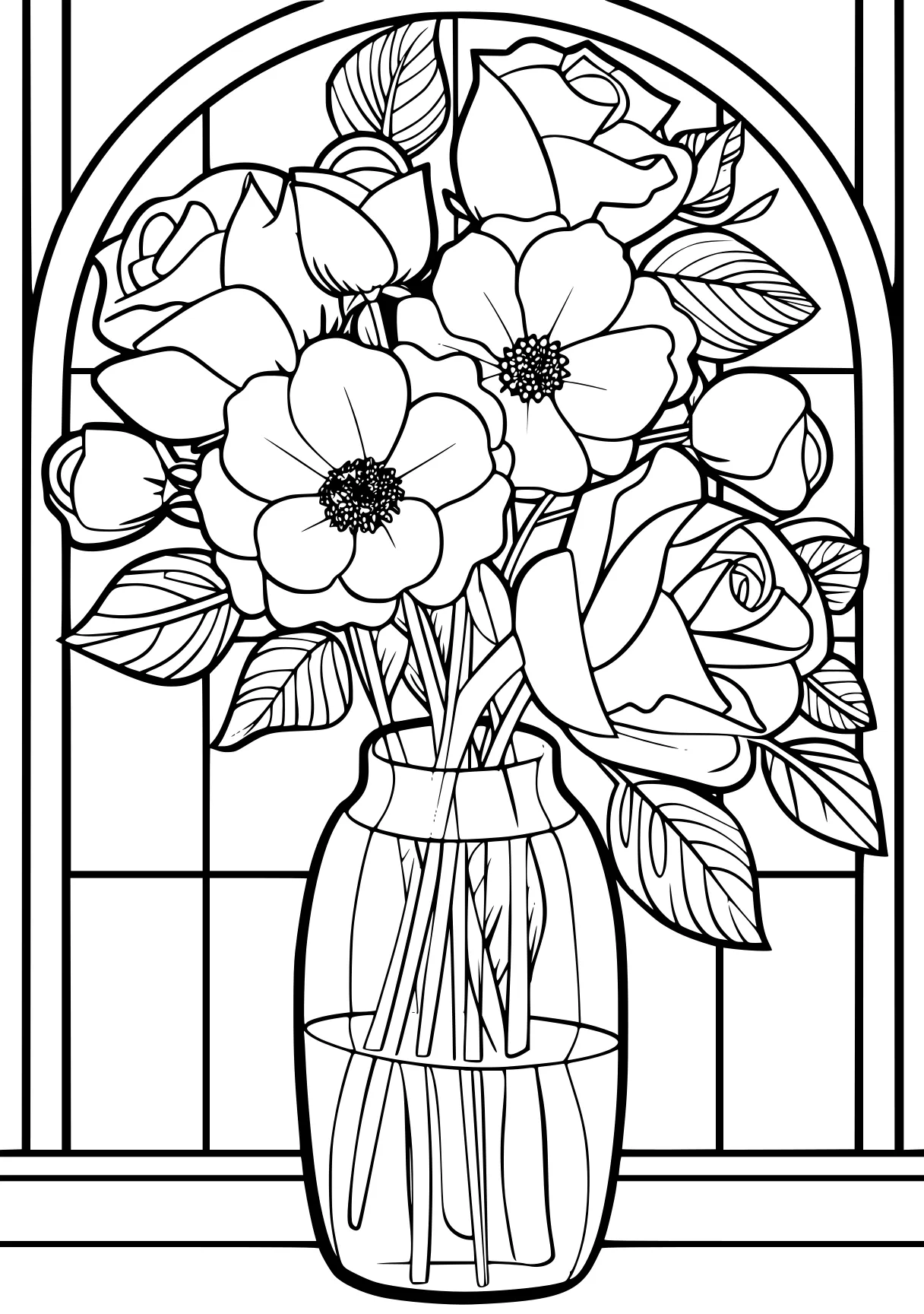 mothers day coloring page, tulip, ornament, colouring, free downloads