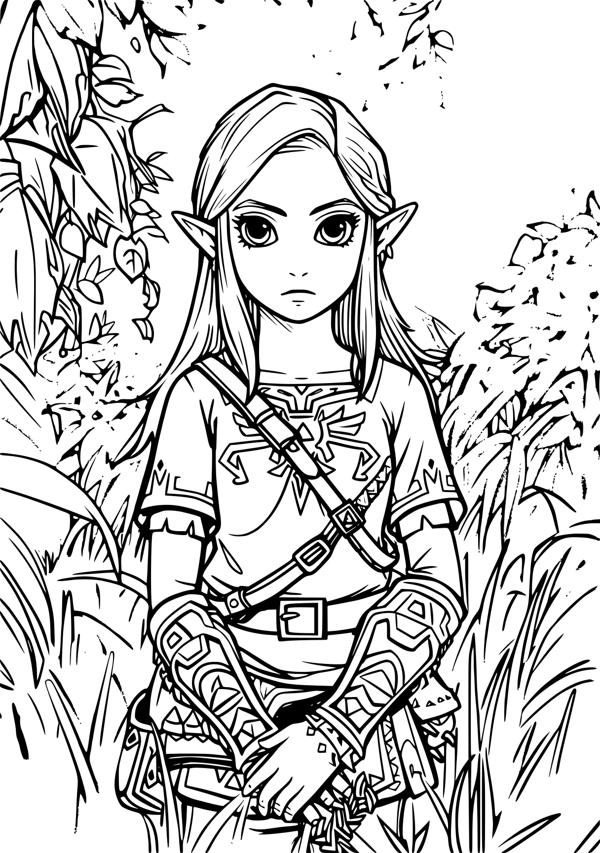 zelda coloring pages zelda, link, coloring, elf, colouring, free page downloads