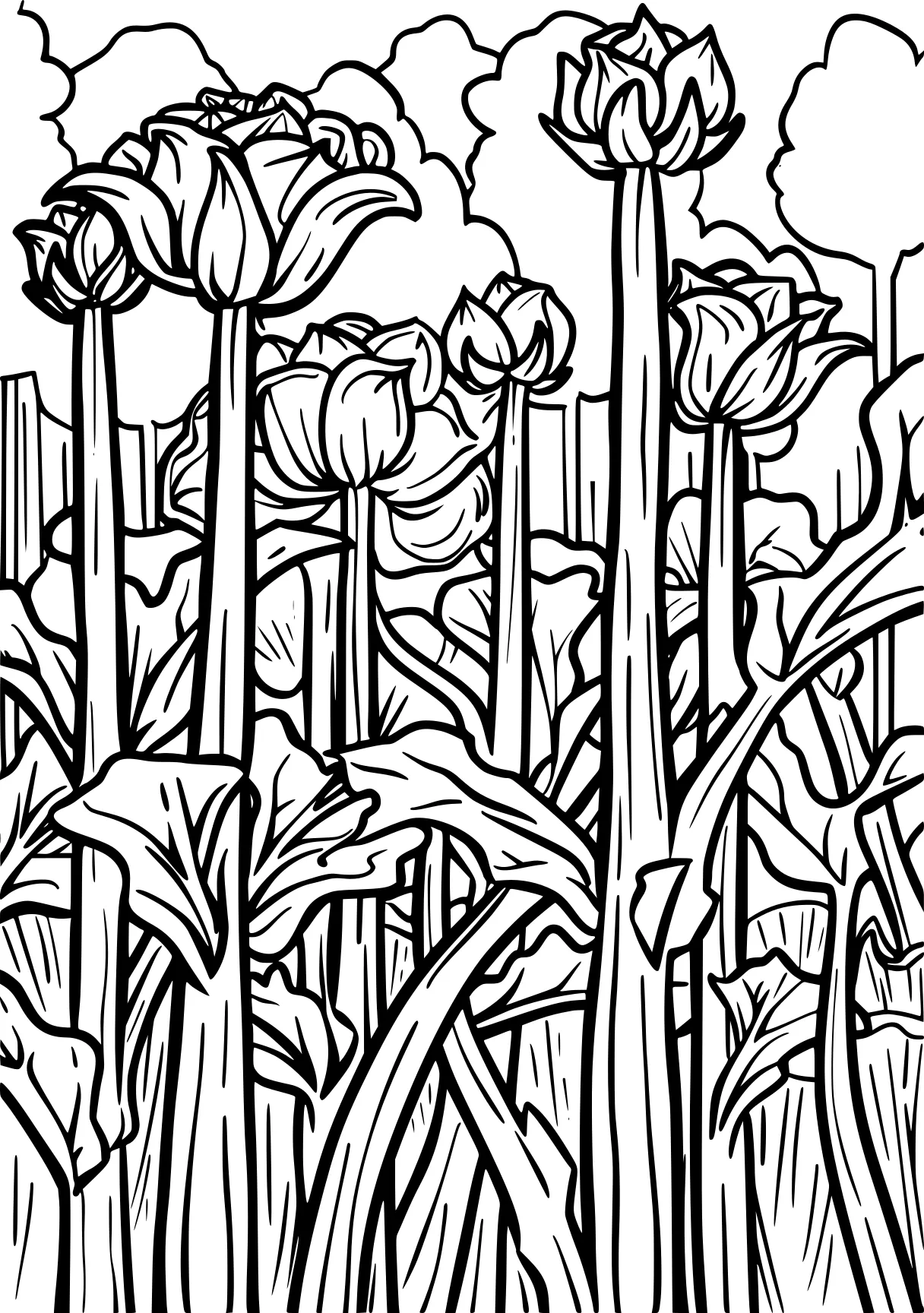 garten of banban coloring pages, plants, pencils, colouring, free page downloads