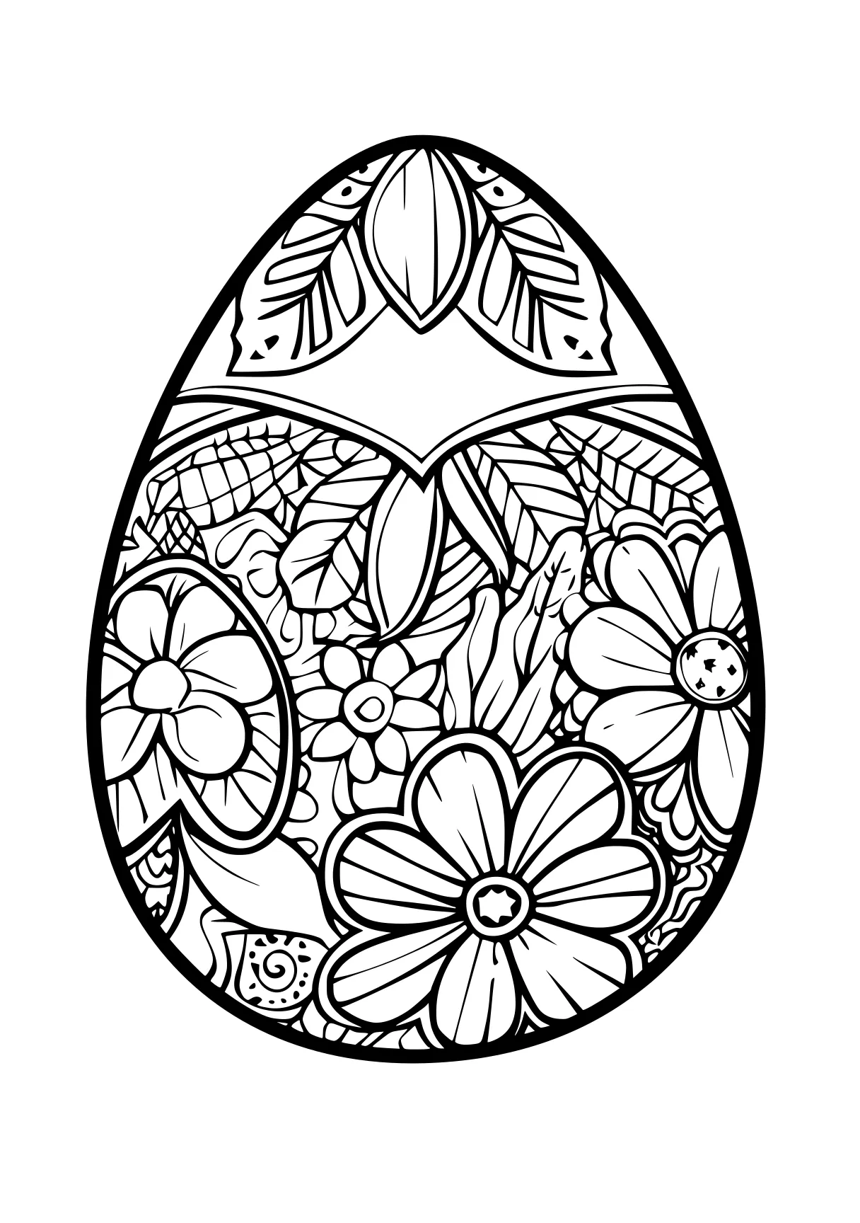 easter egg printable coloring pages, ornament, tulip, acorn, free page downloads