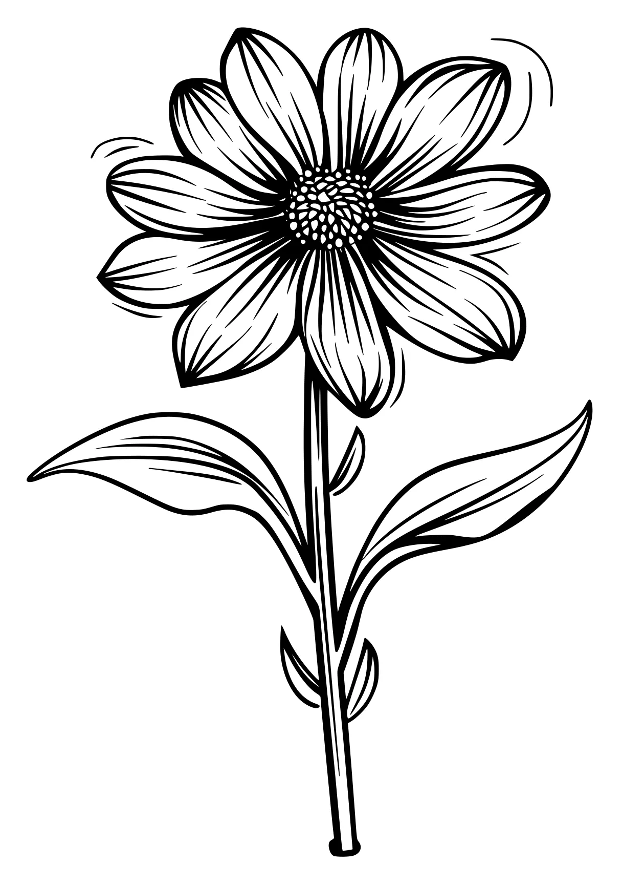 a flower coloring pages flower, sunflower, daisy, free page downloads