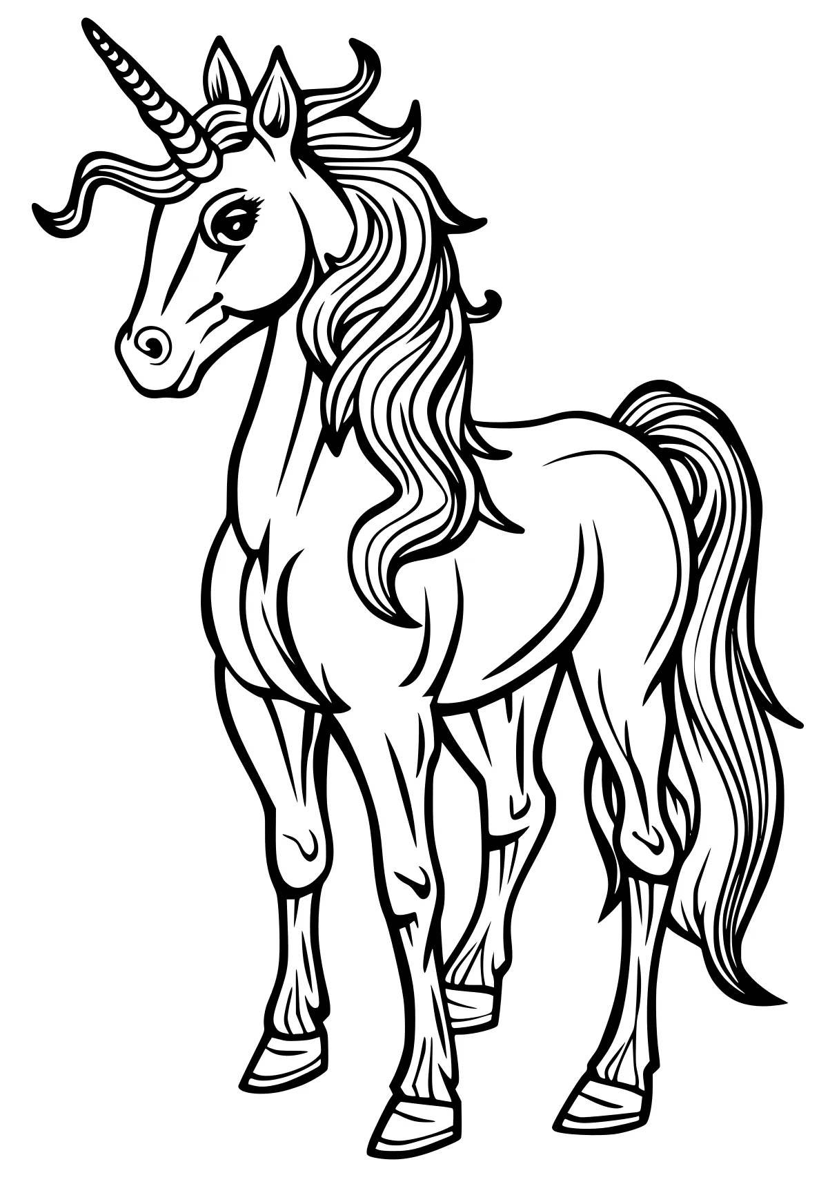 unicorn pictures to color unicorn, horse, pony, pegasus, alicorn, free coloring page downloads