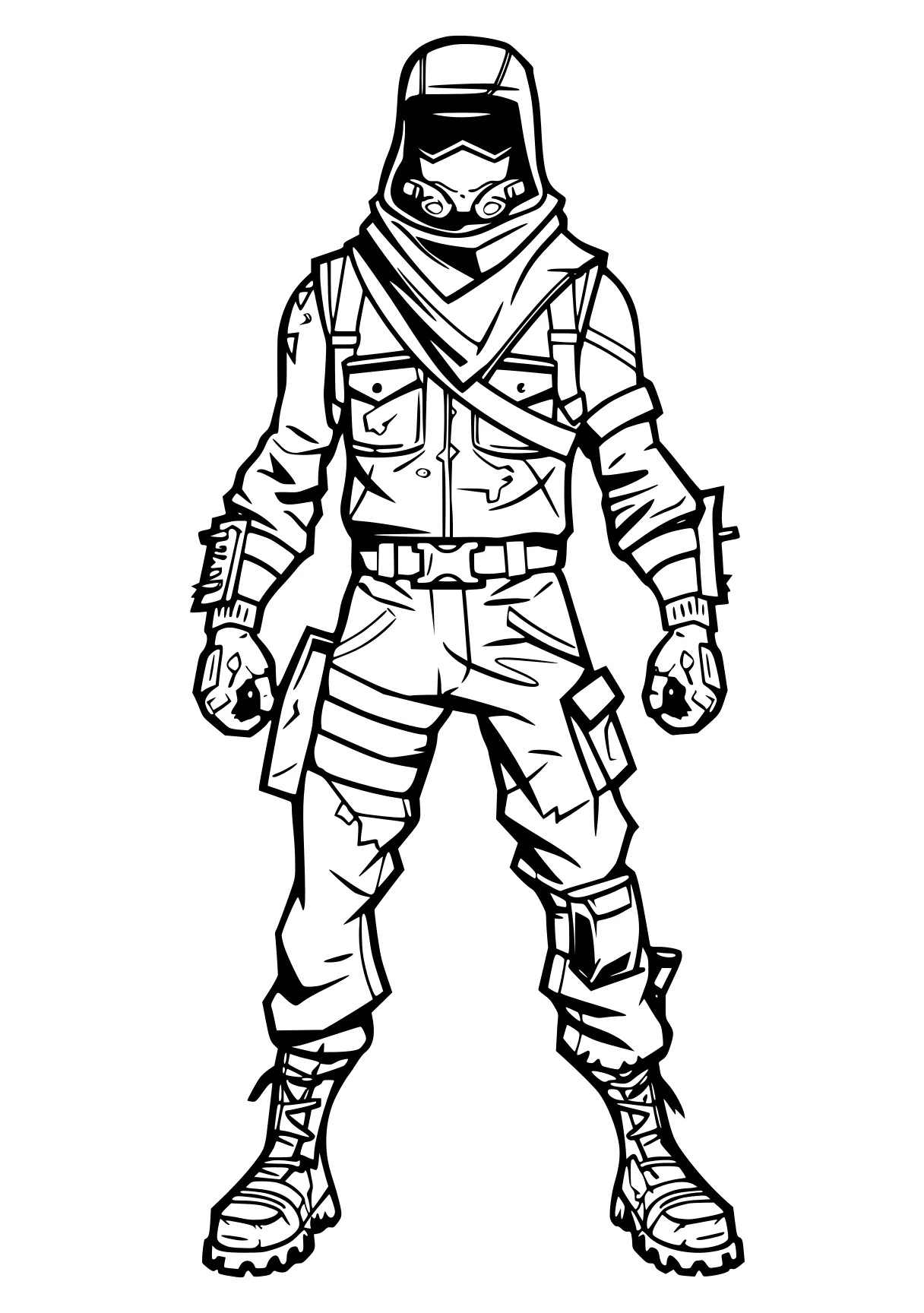 fortnite coloring page astronaut, ranger, soldier, firefighter, scarecrow, free downloads