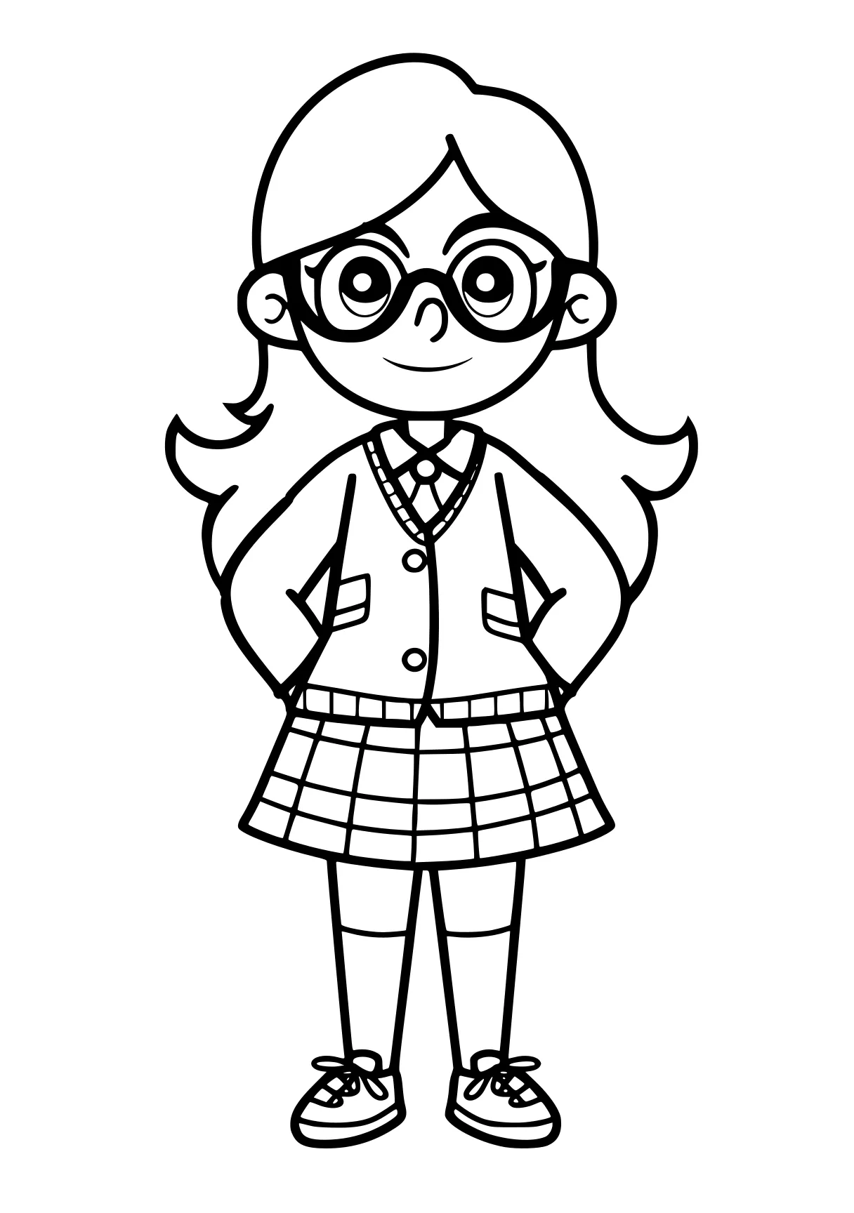 preppy coloring pages teacher, preppy, chibi, girl, sailor, free page downloads