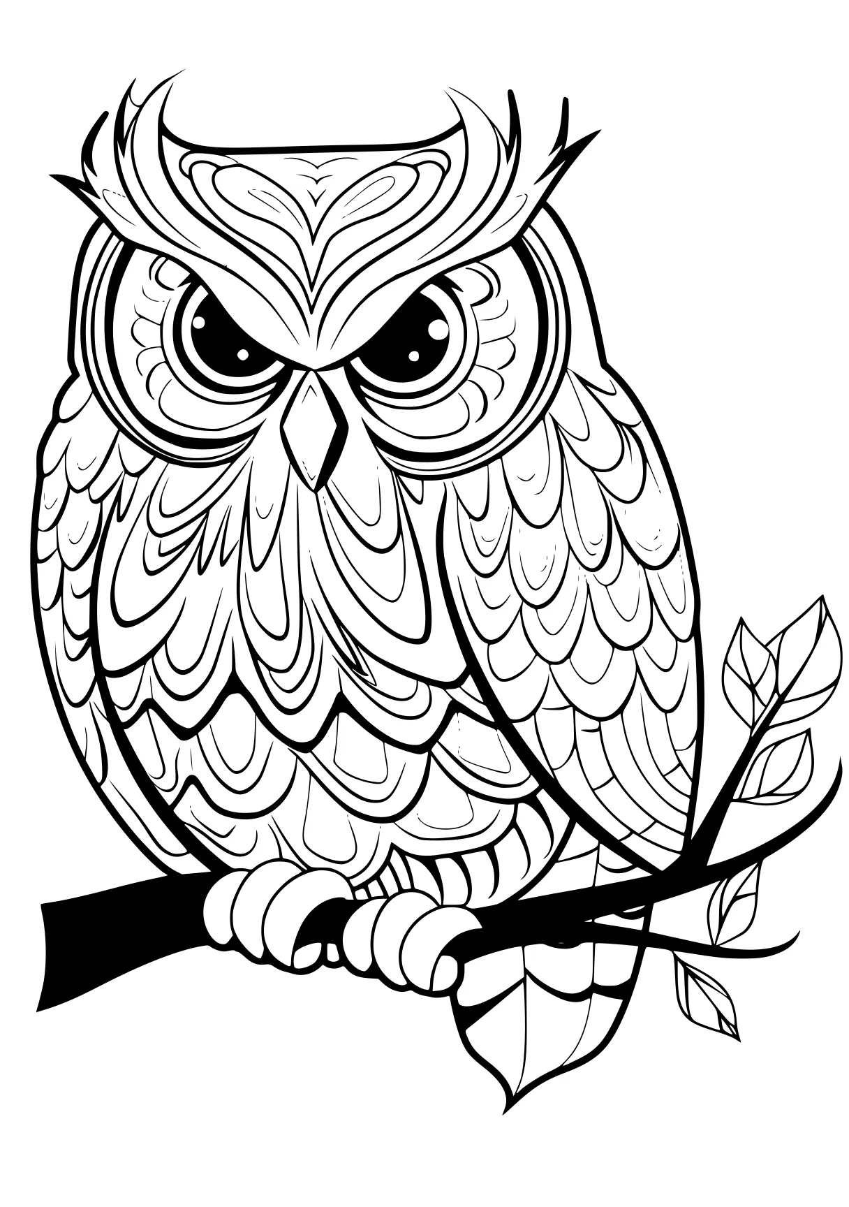 owl coloring sheet owl, illustrator, adult, free page downloads