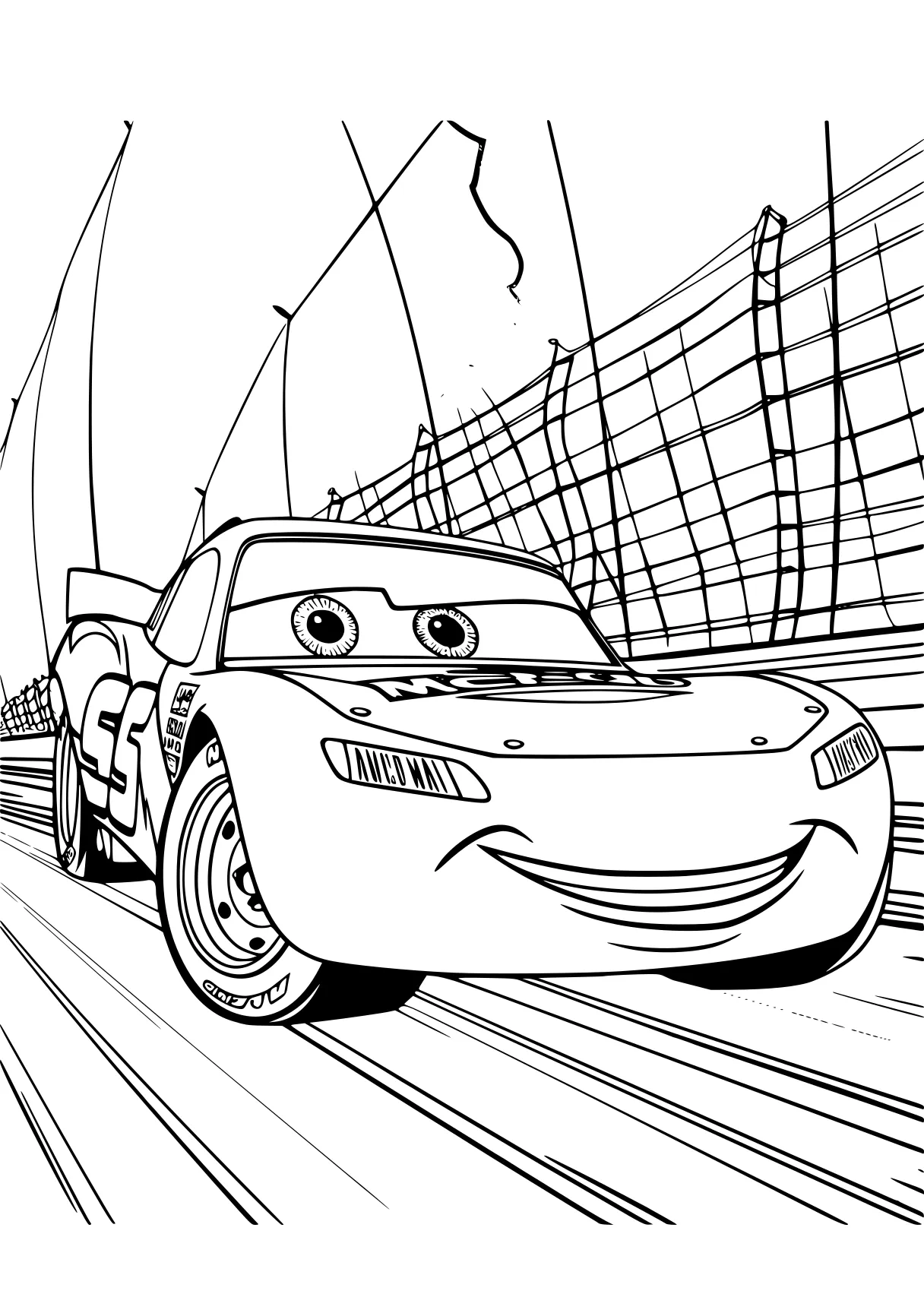 lightning mcqueen coloring page cars, mater, car, speed, robocar, free downloads