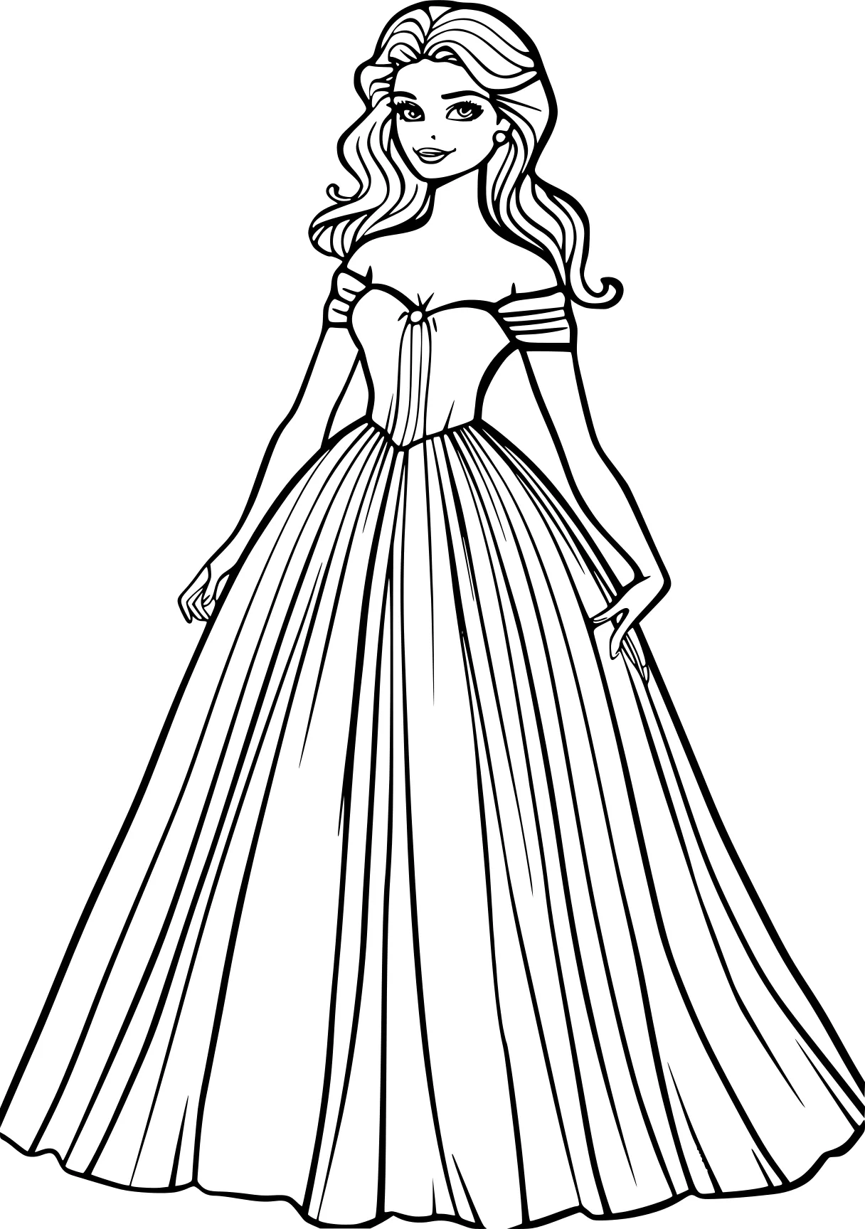 barbie coloring pages rapunzel, dresses, princess, free page downloads