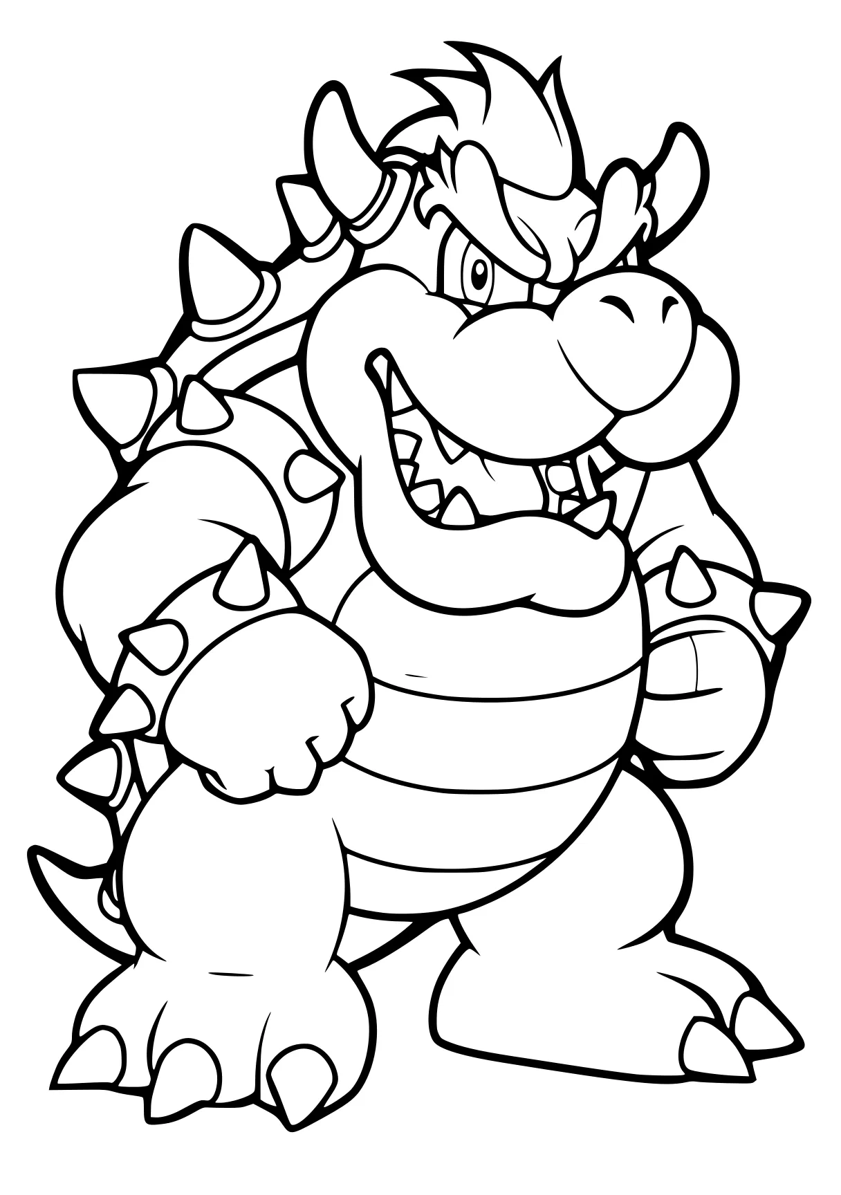 bowser coloring page bowser, blastoise, yoshi, mario, toad, free downloads