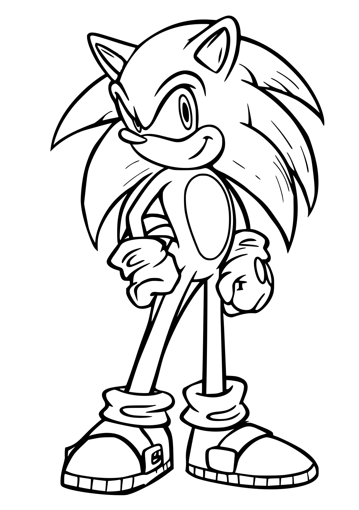 sonic for coloring sonic, knuckles, tails, hedgehog, bart, free page downloads