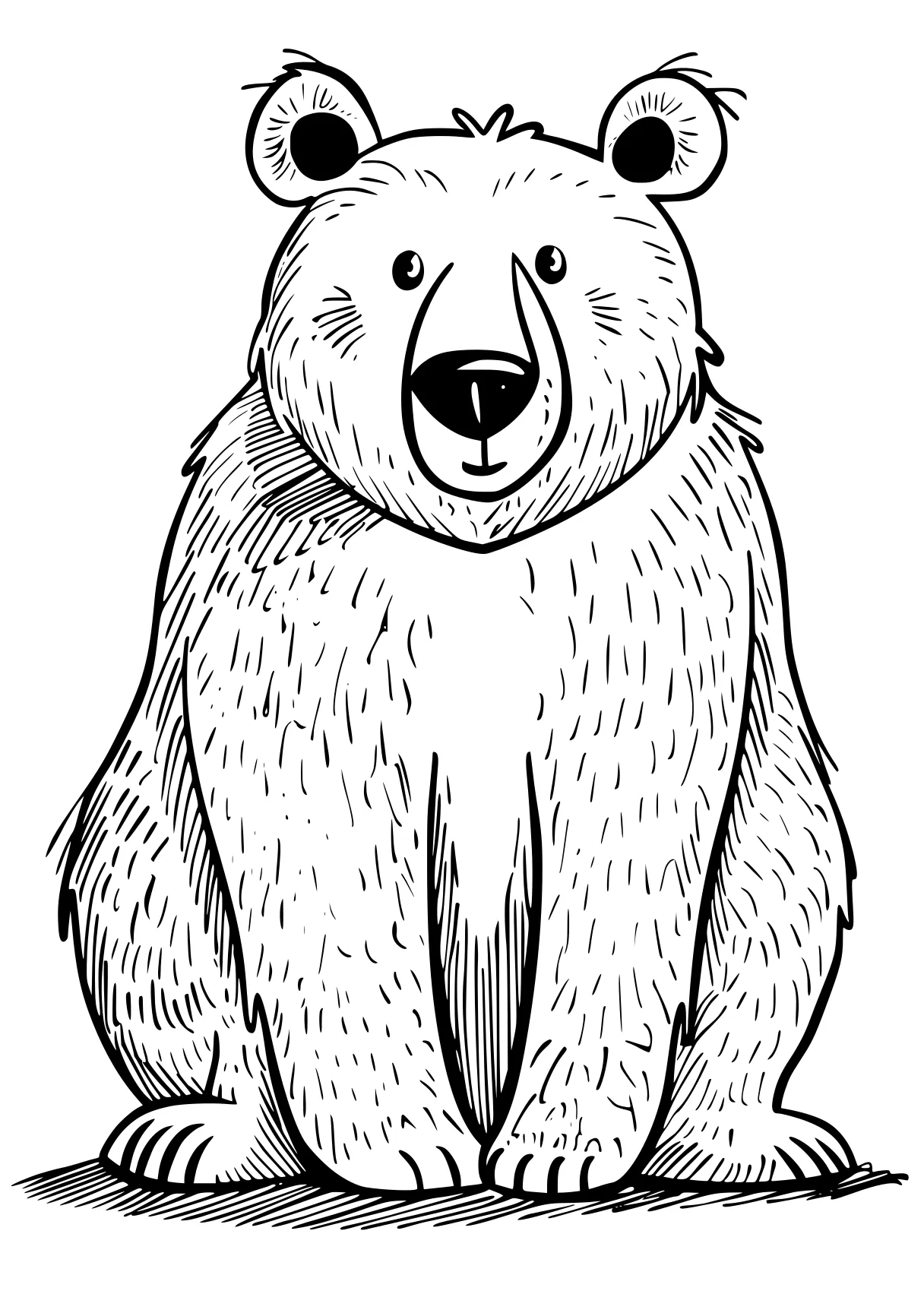 bear coloring page bear, polar, bears, koala, winnie, free downloads