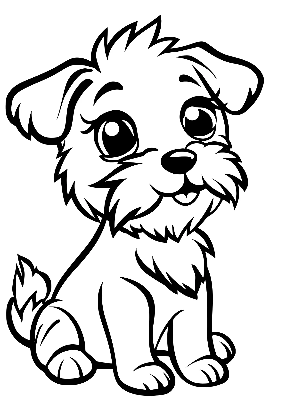 dog coloring pages printable yorkie, dog, puppy, illustrator, pet, free page downloads