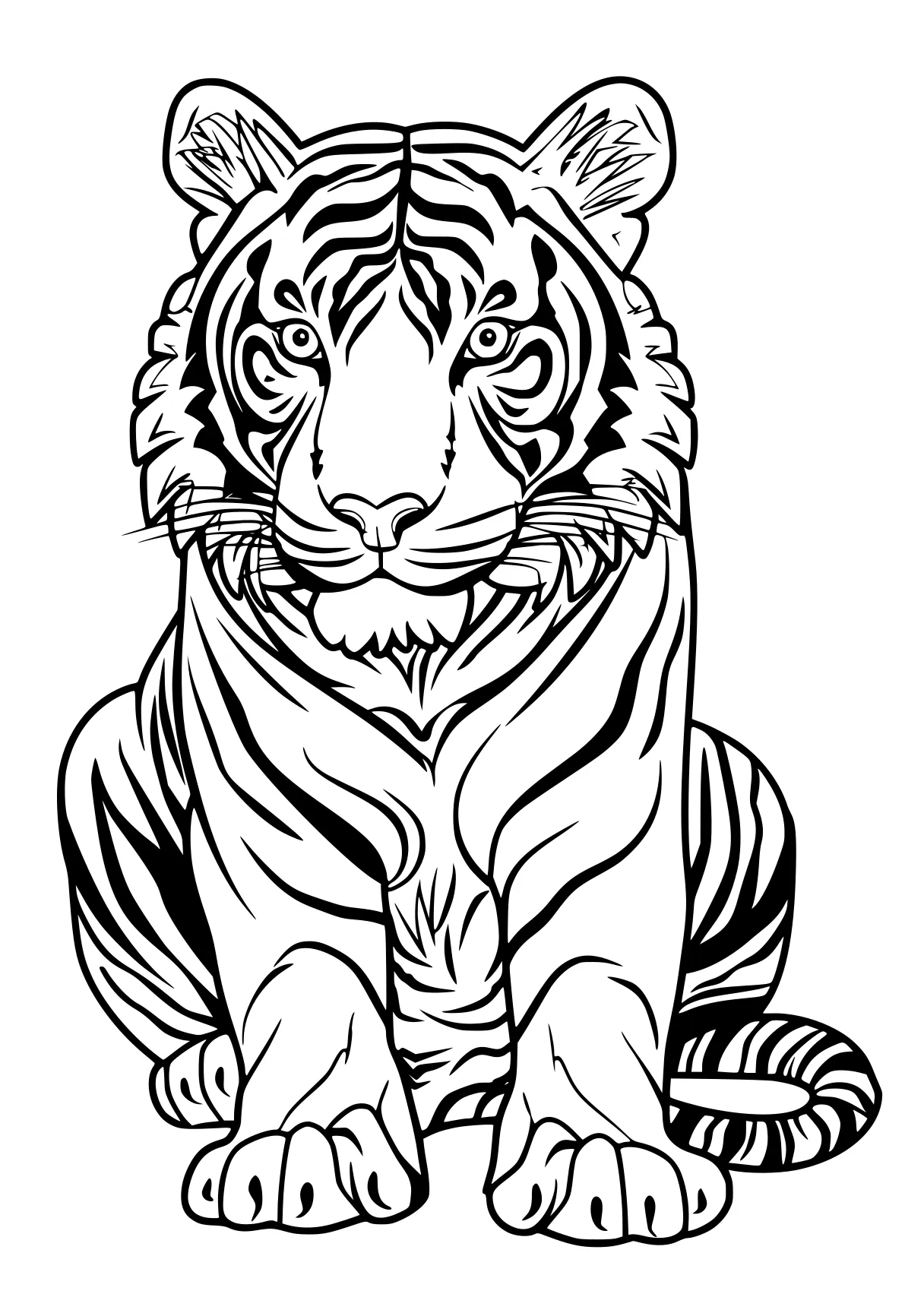 tiger coloring page tiger, zebra, illustrator, lion, free downloads