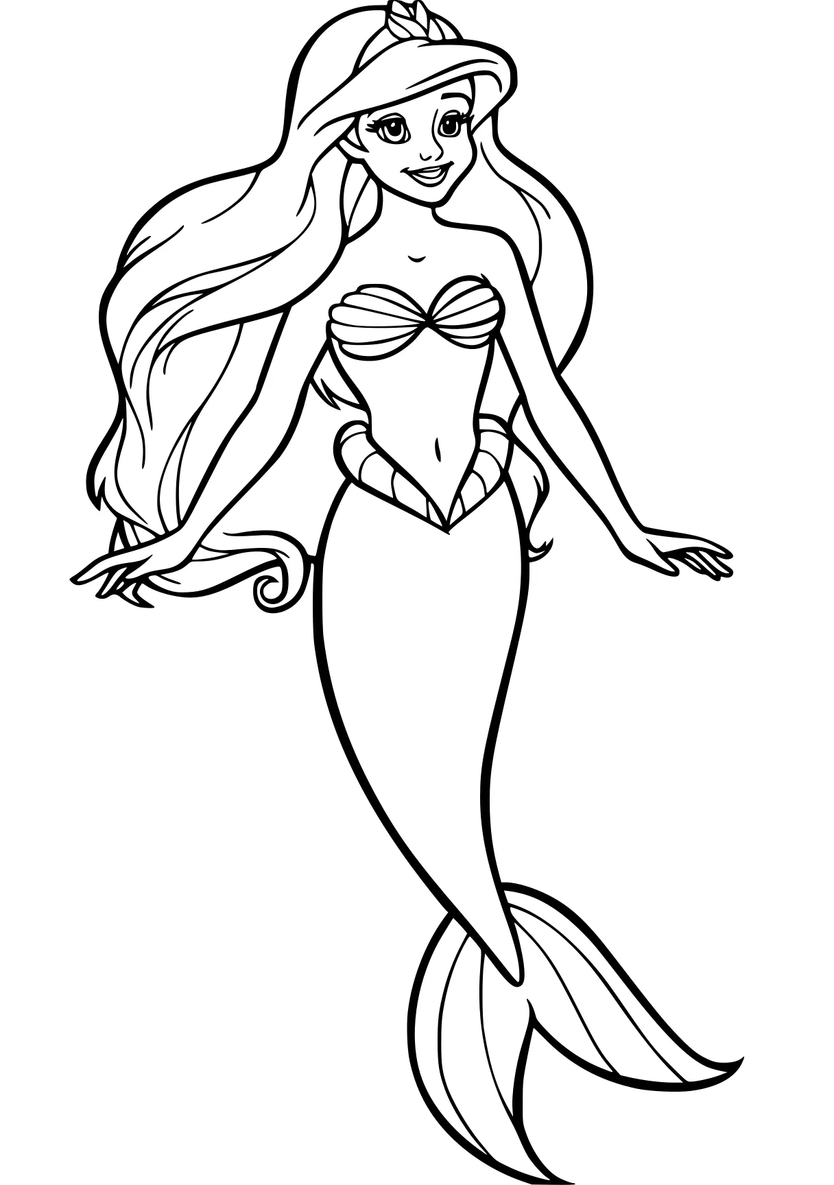 ariel mermaid coloring pages mermaid, ariel, siren, free page downloads