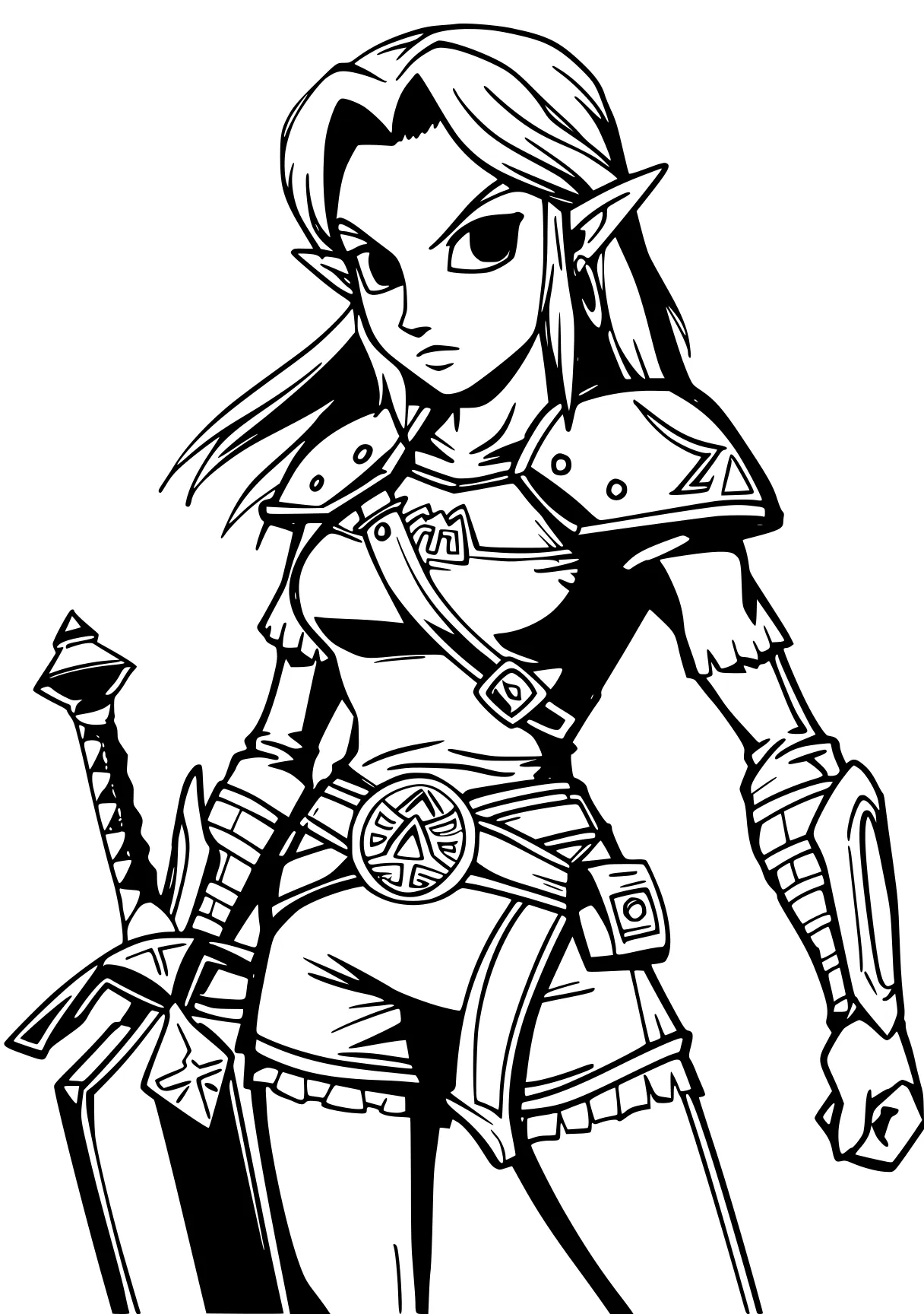 zelda coloring pages zelda, link, elf, isabela, rosalina, free page downloads