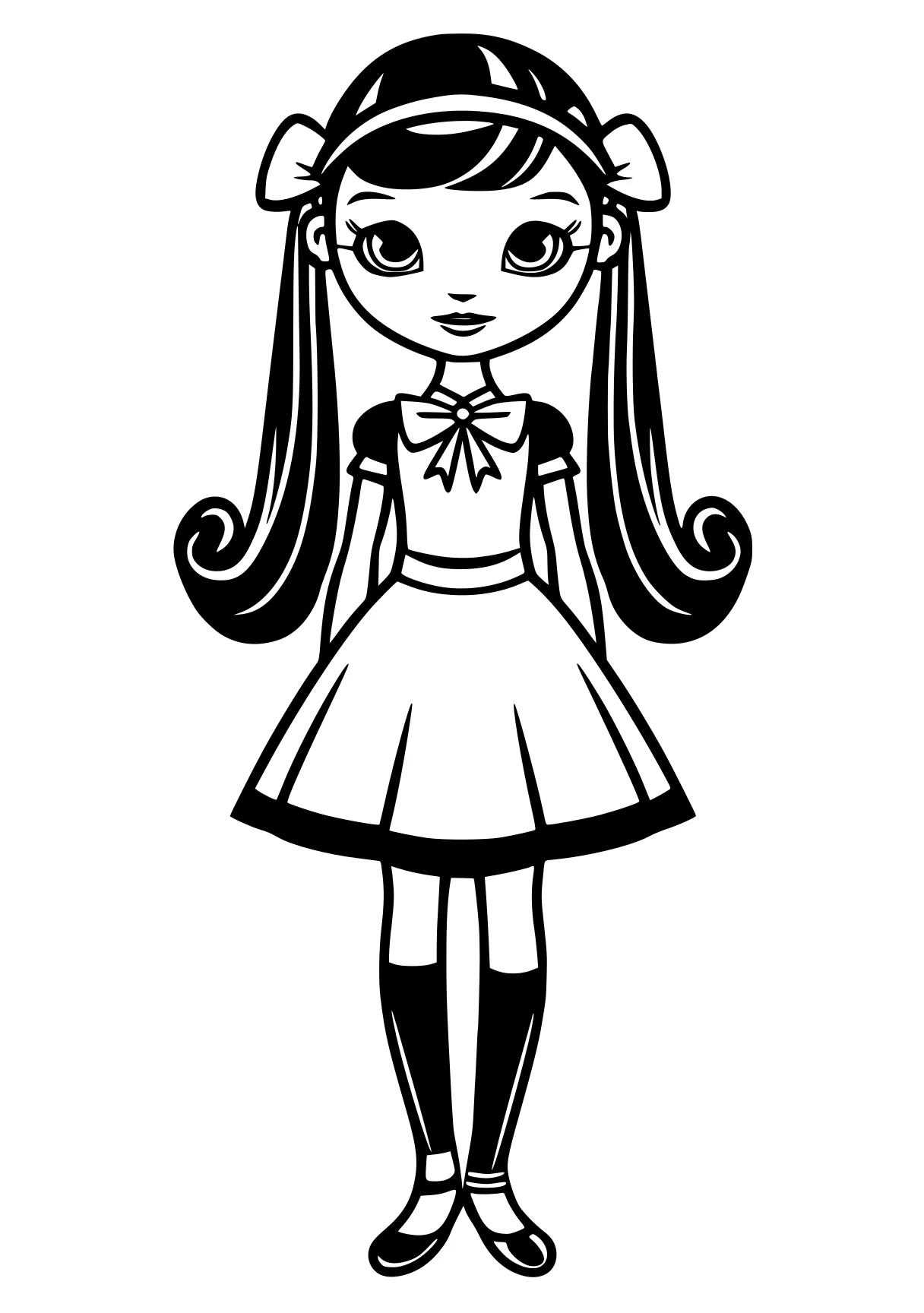 bobbie goods coloring pages chibi, kuromi, sailor, alice, doll, free page downloads