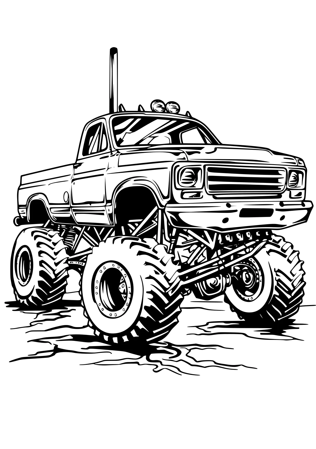 monster truck coloring sheet truck, trucks, crawler, vehicle, jeep, free page downloads