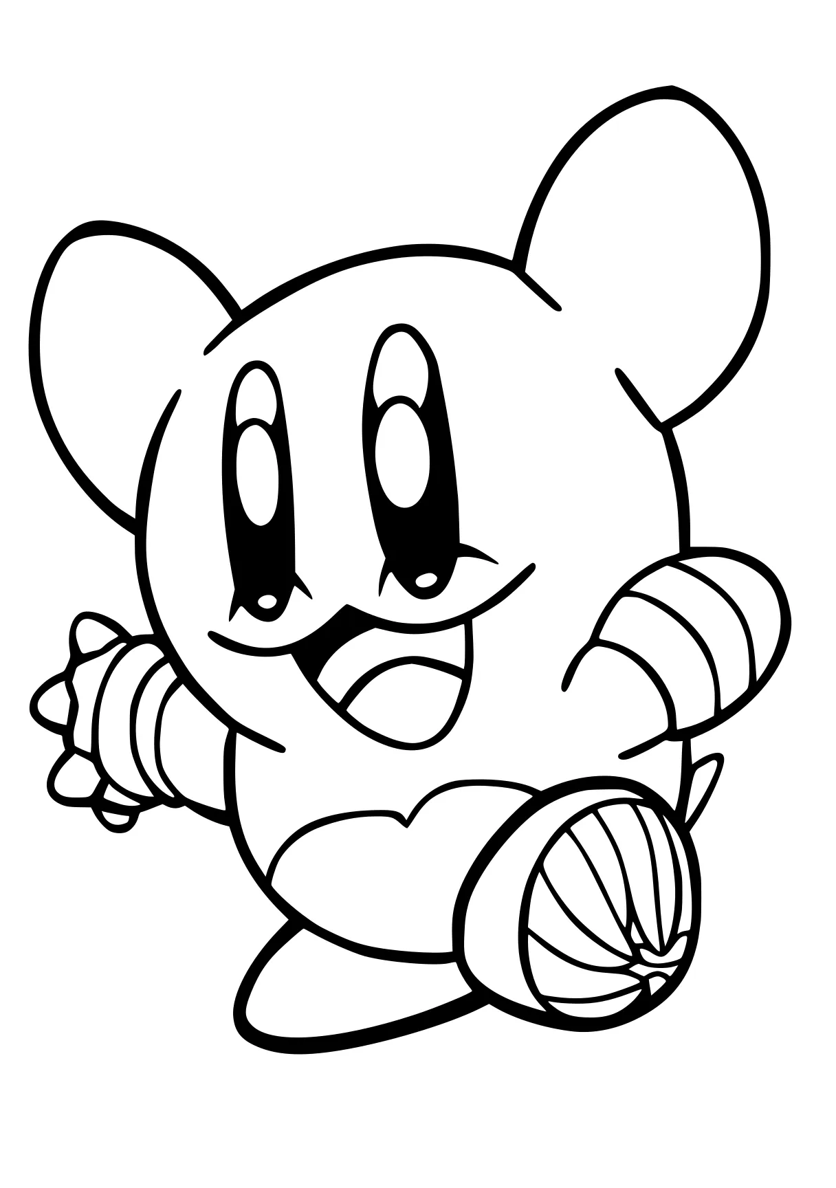 kirby coloring pages mouse, hamster, winnie, gumball, fazbear, free page downloads