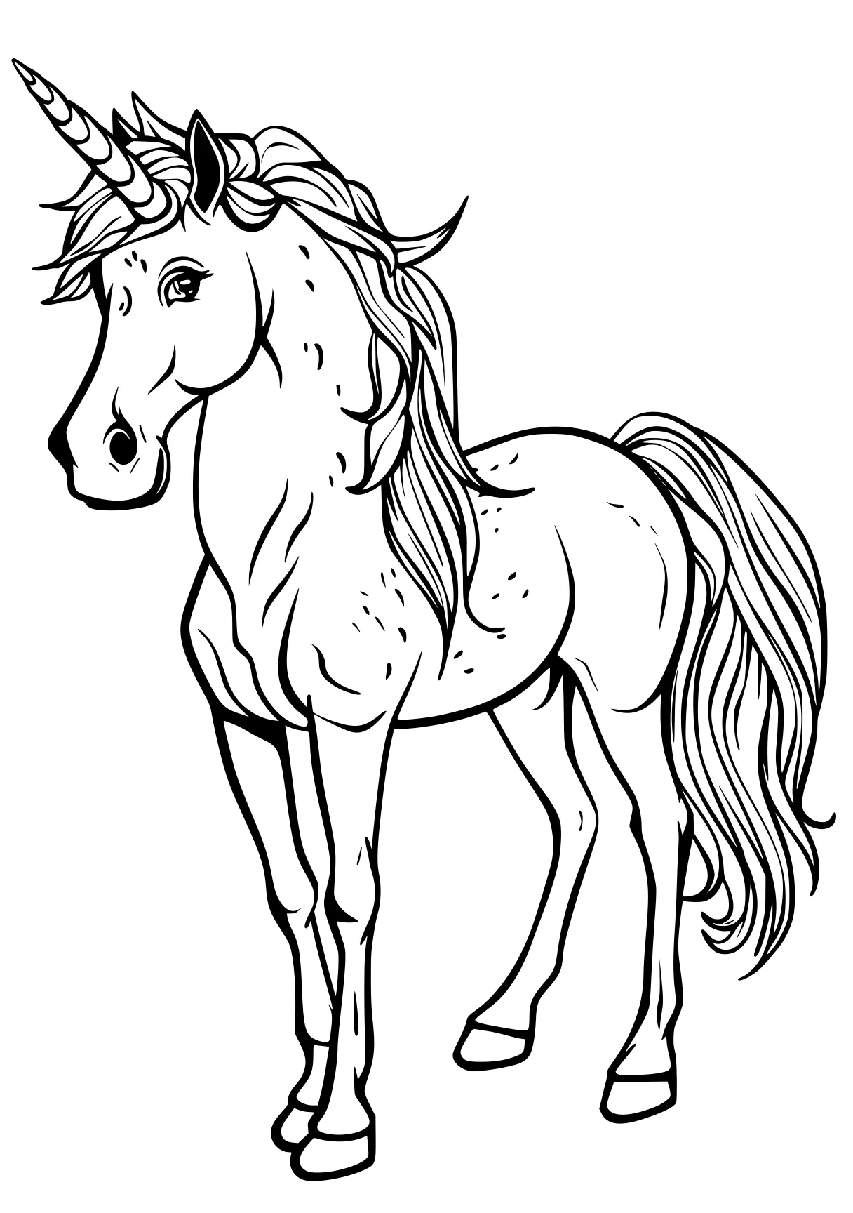 coloring pages free horse, unicorn, pony, pegasus, caticorn, page downloads