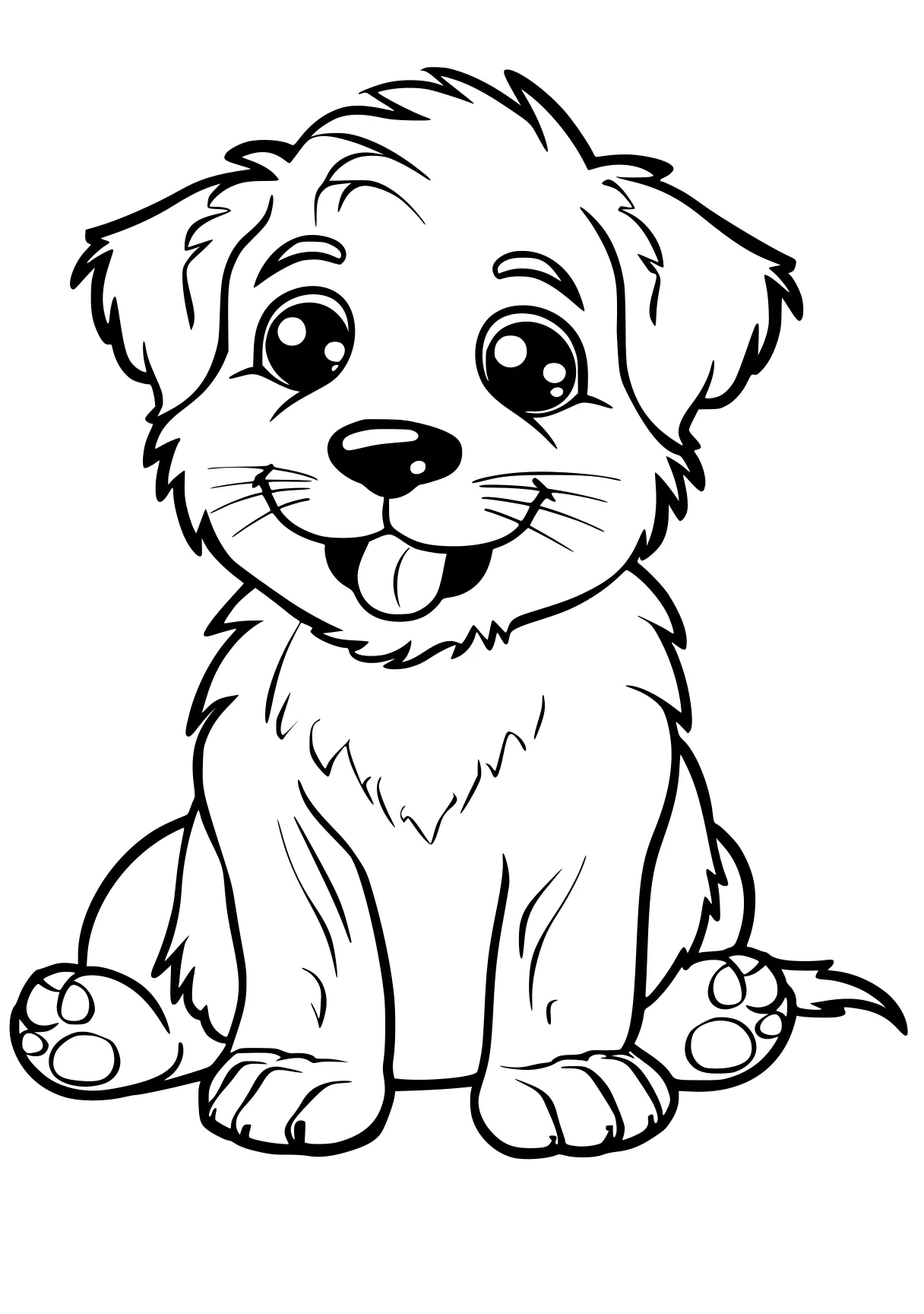 puppy coloring sheet puppy, paw, retriever, yorkie, fazbear, free page downloads