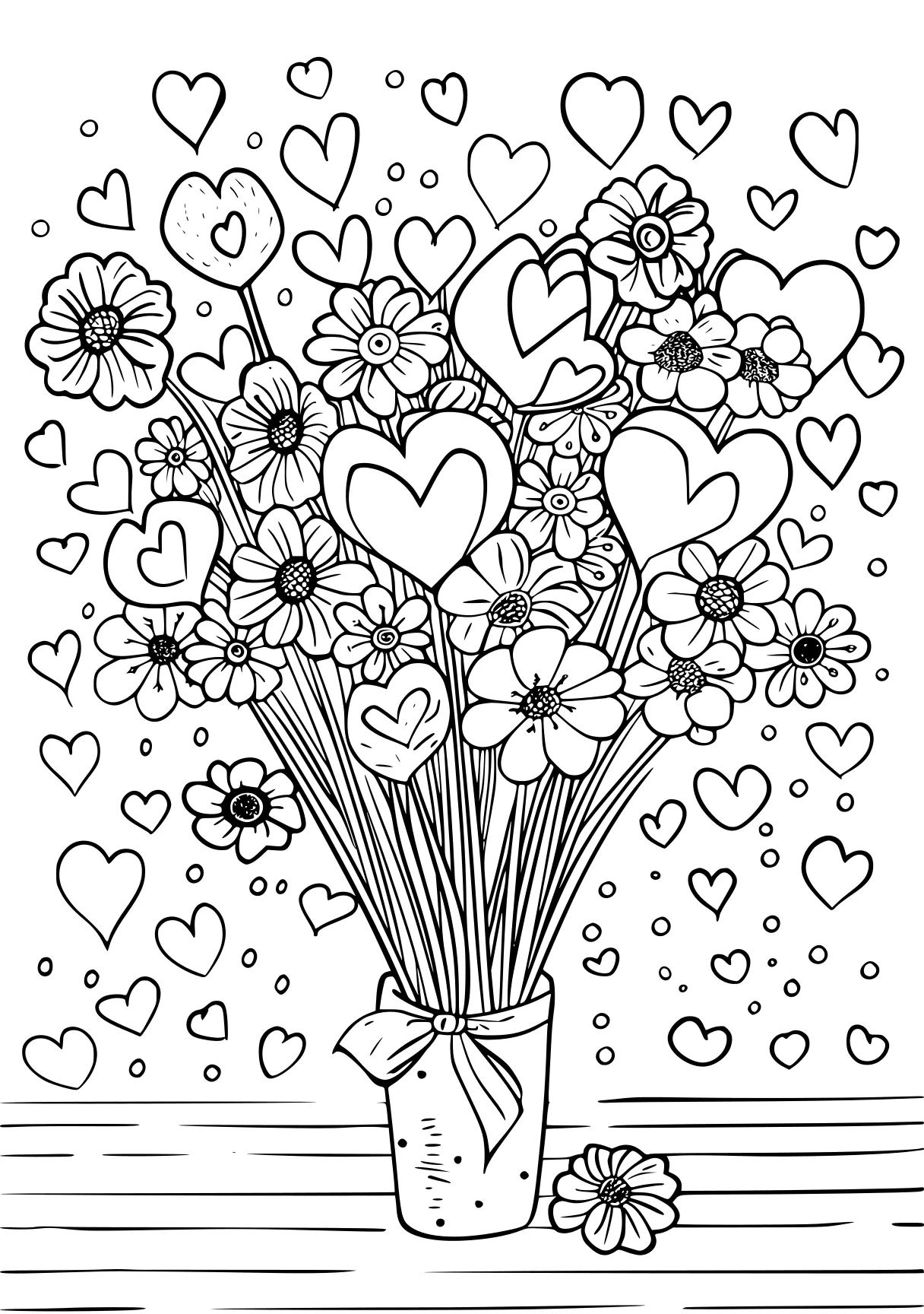 free coloring pages valentines day, printables, zentangle, flowers, page downloads