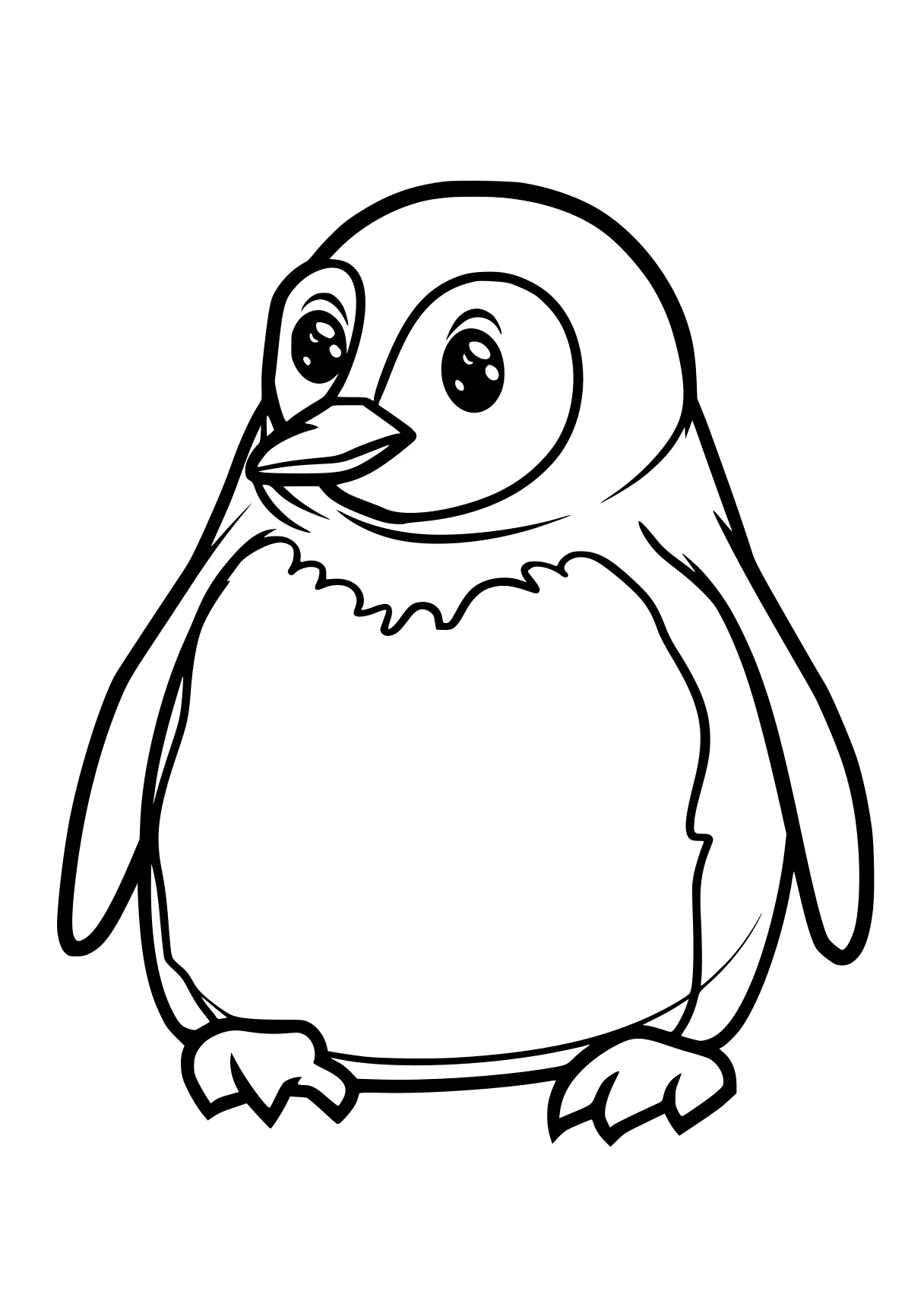 penguin coloring sheet penguin, olaf, pororo, squirtle, duck, free page downloads