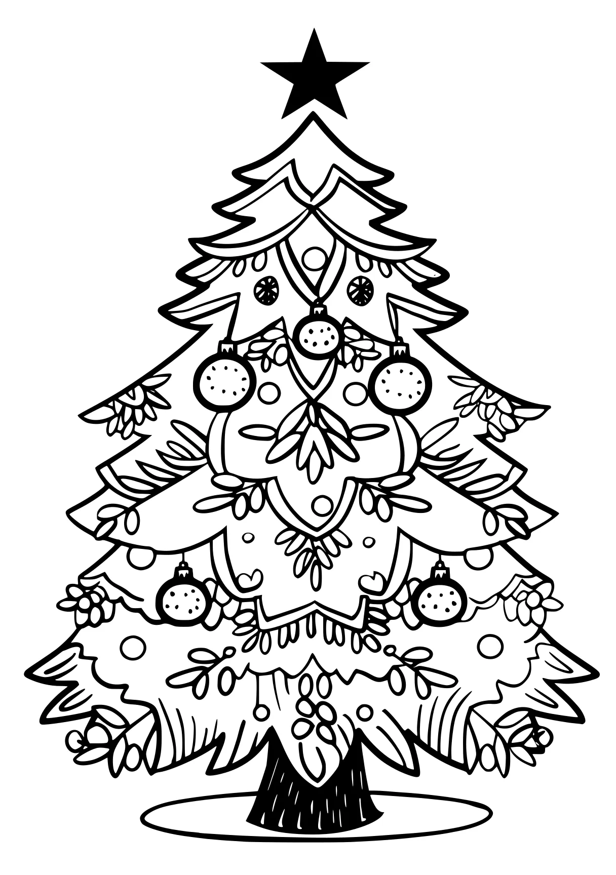 christmas tree coloring page ornament, tree, merry, free downloads