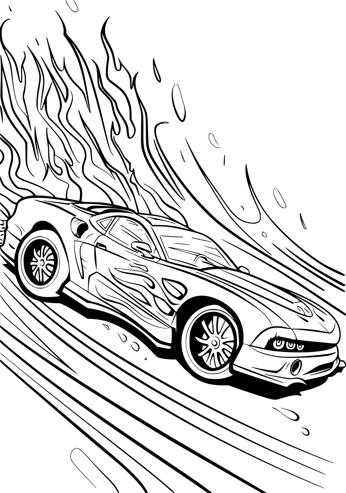 race car coloring page car, bugatti, cars, tornado, free downloads