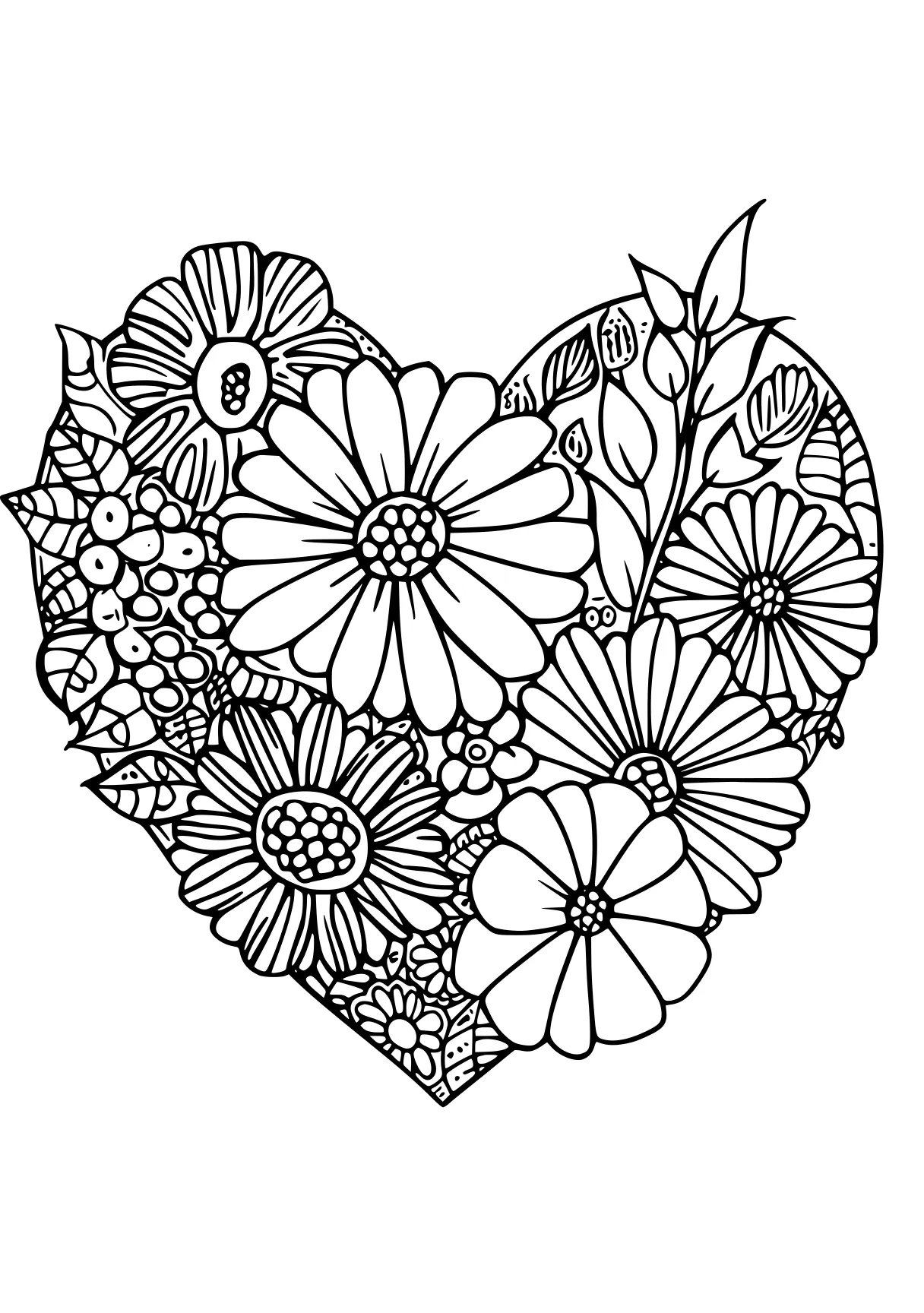 mother's day coloring pages zentangle, heart, iheartcraftythings, free page downloads