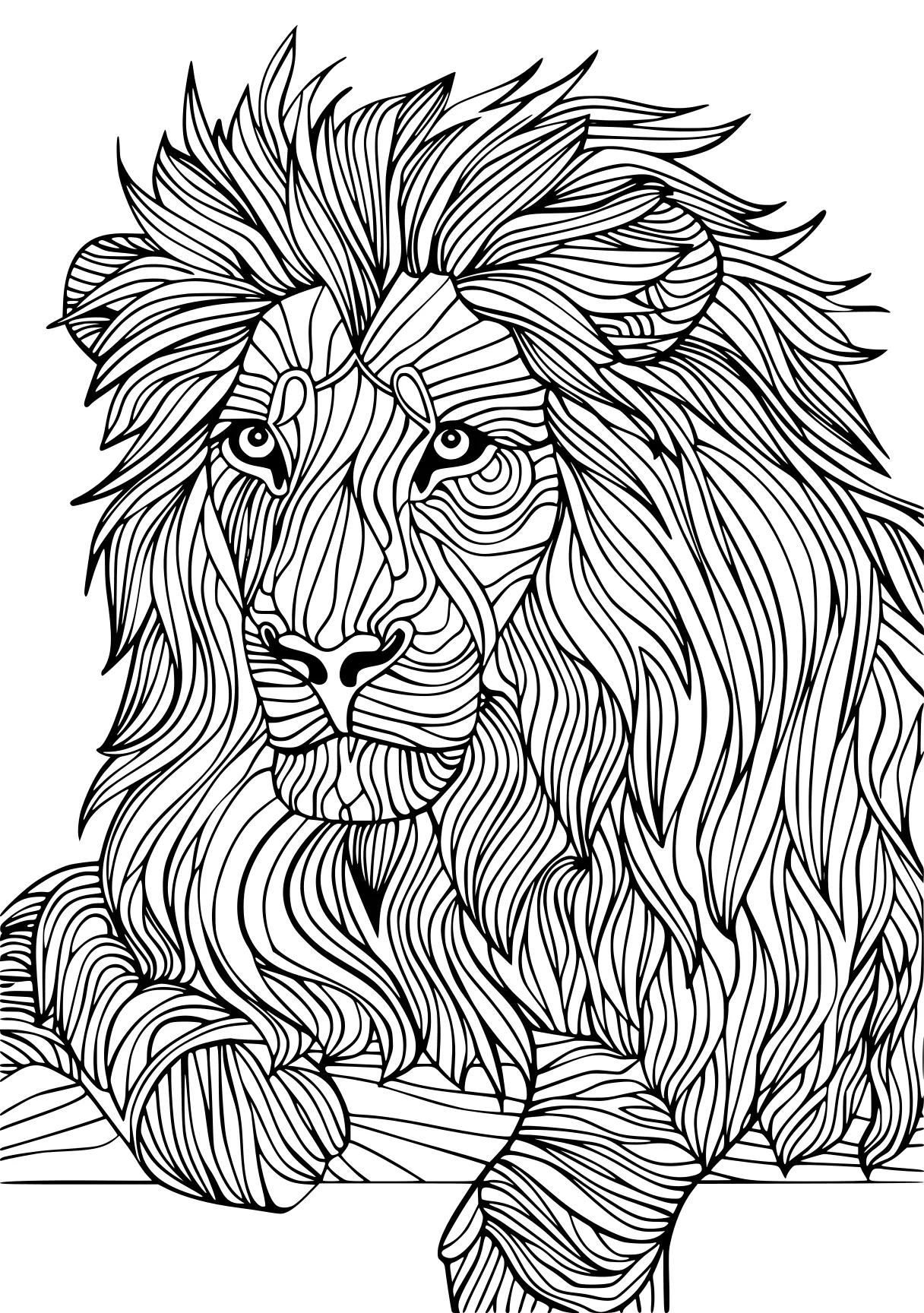 lion coloring pages lion, lions, zentangle, free page downloads