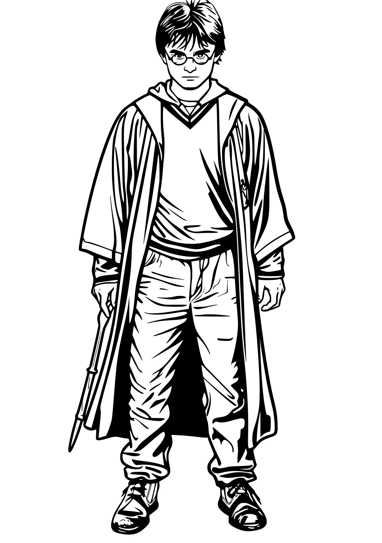 harry potter coloring pages pencils, luffy, clothes, tanjiro, jason, free page downloads