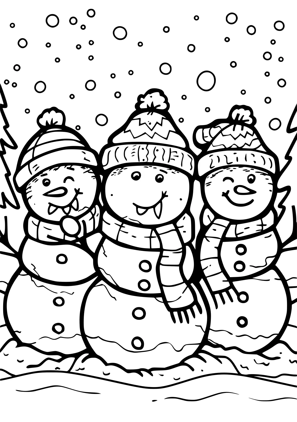 winter coloring snowman, snow, winter, free page downloads