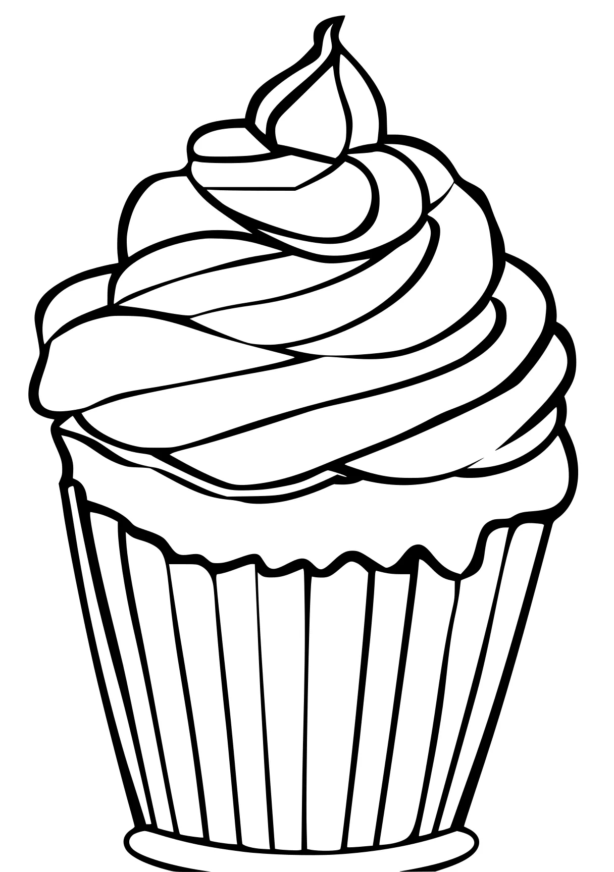 cupcake coloring page cupcake, cake, size, birthday, illustrator, free downloads