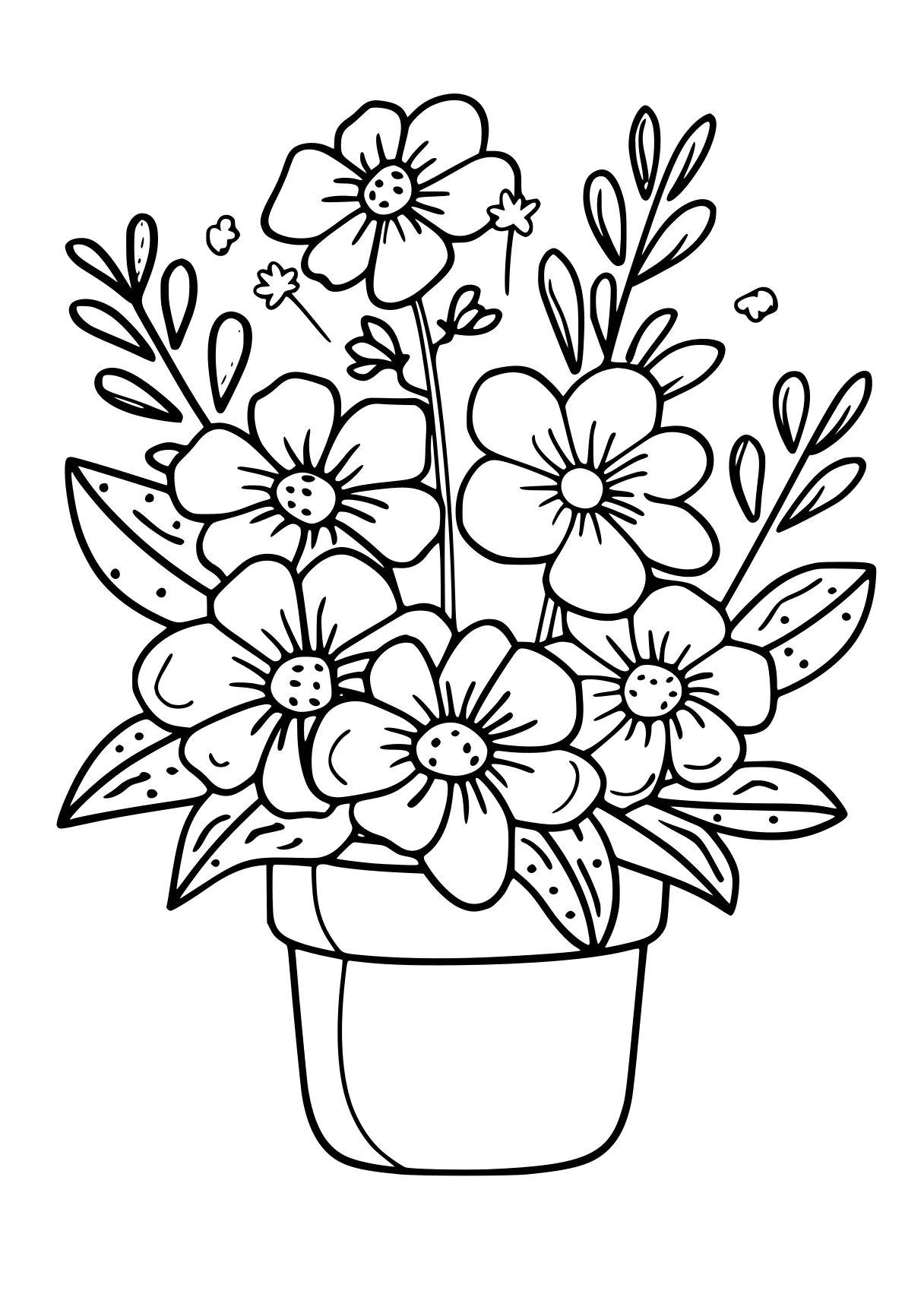 spring coloring sheets, flowers, plant, flower, free page downloads