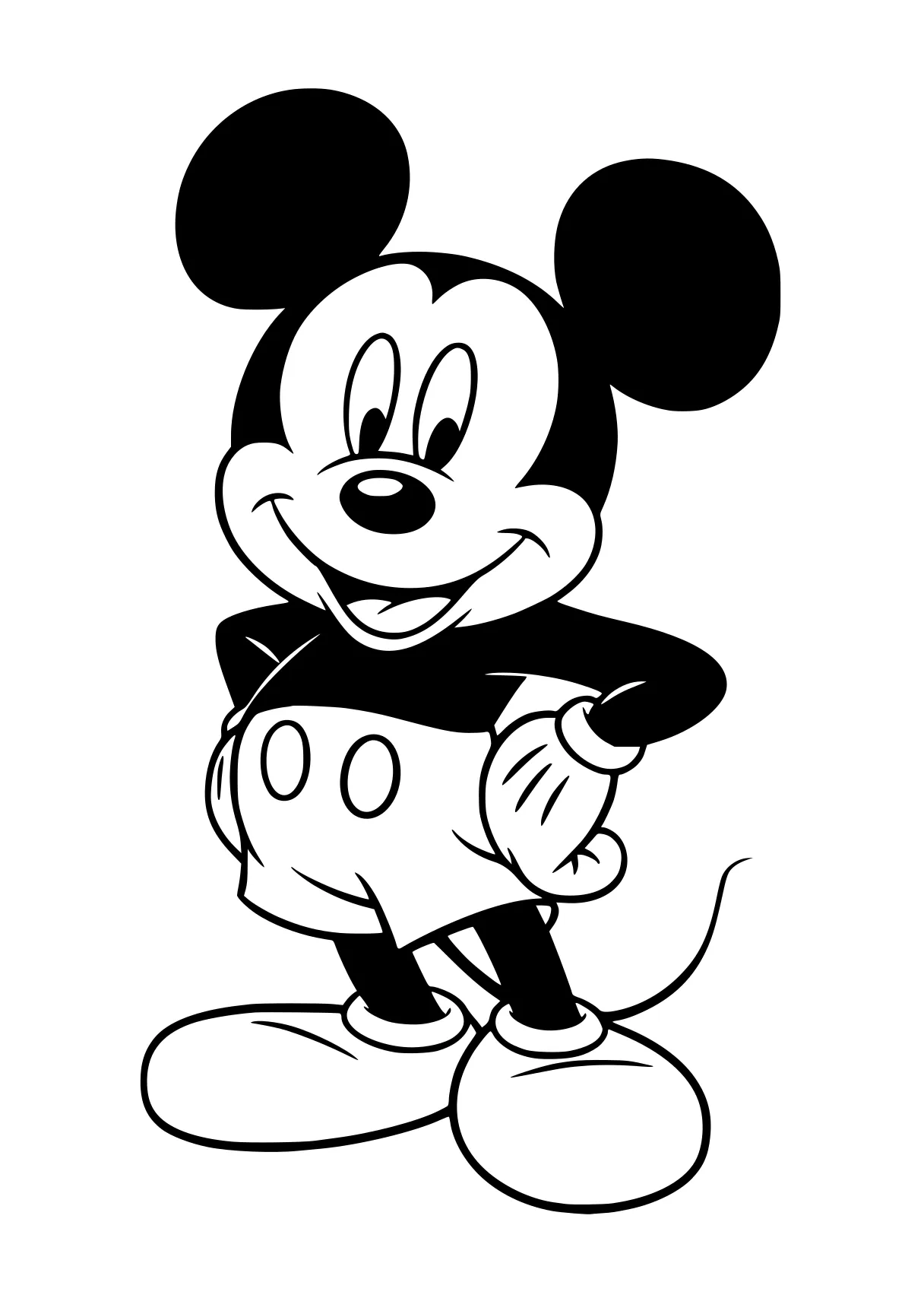 mickey coloring page mouse, mickey, minnie, disney, a4, free downloads