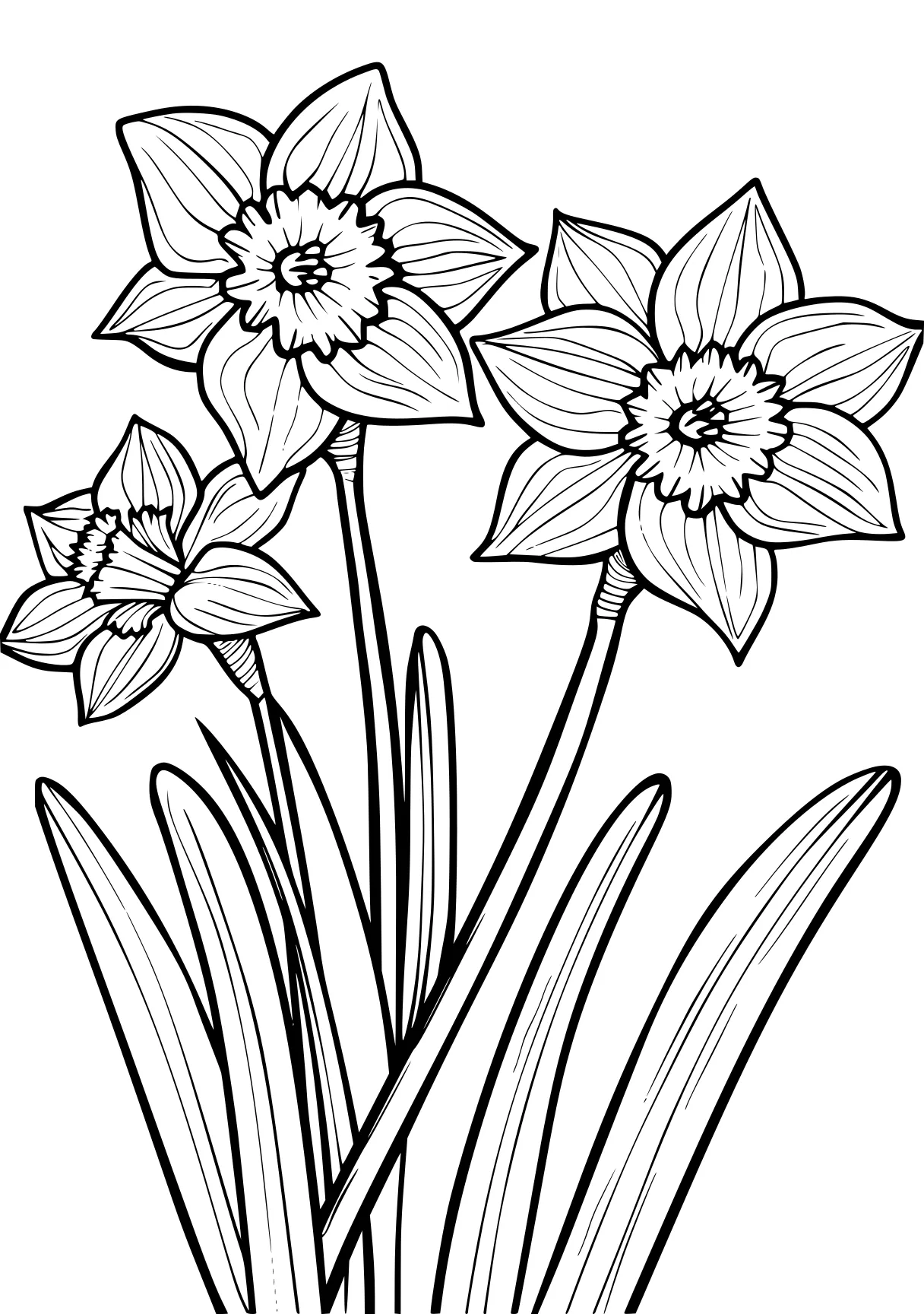 free printable pictures tulip, flowers, flower, coloring page downloads