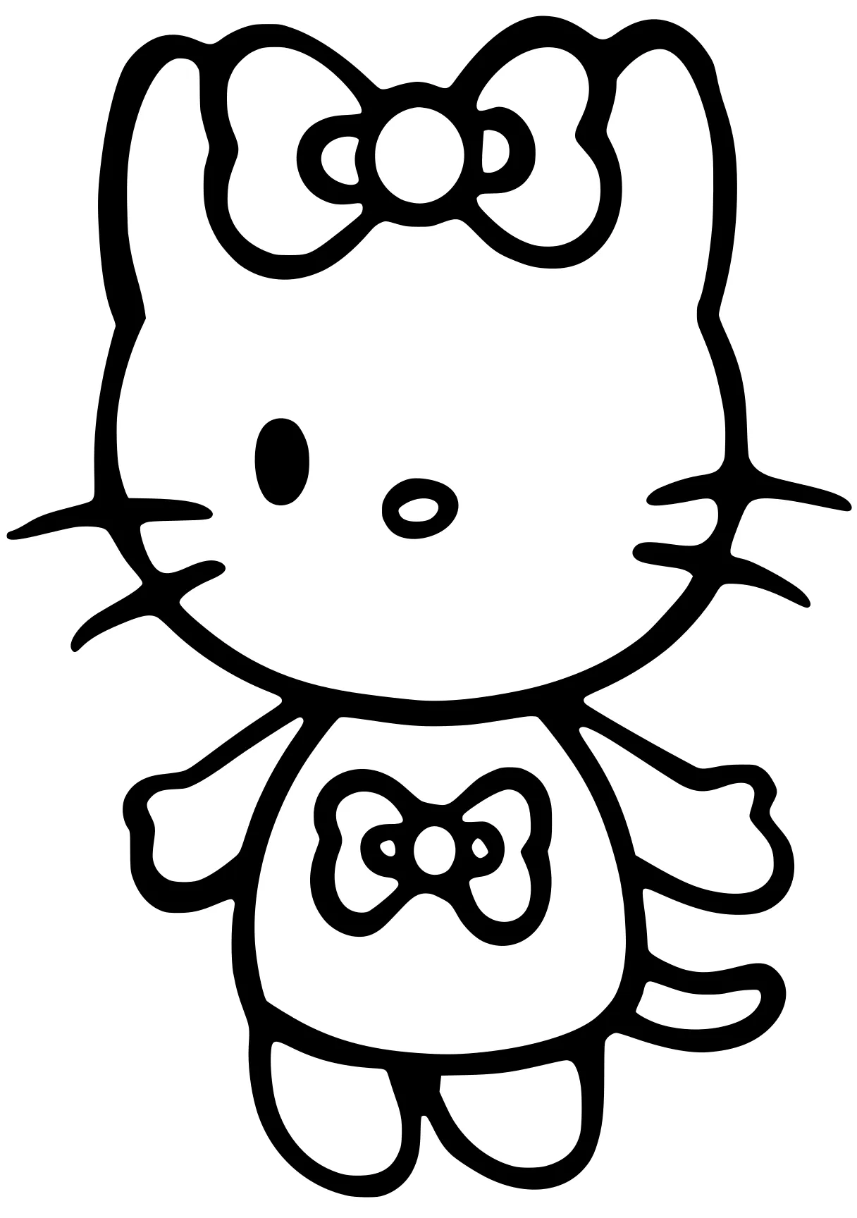 hello kitty pictures to color sanrio, garfield, kitty, unikitty, pinkfong, free coloring page downloads