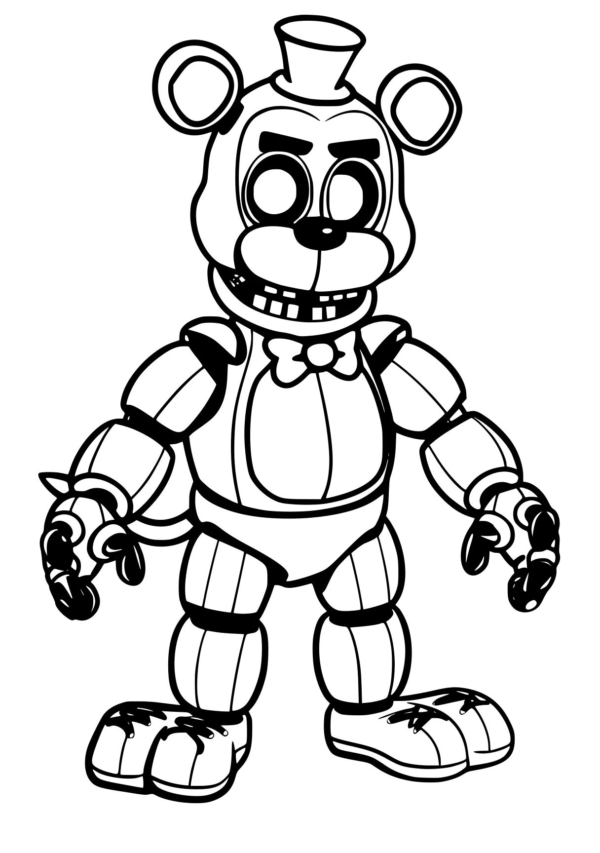 fnaf colouring pages fnaf, fazbear, bonnie, chica, freddy, free coloring page downloads