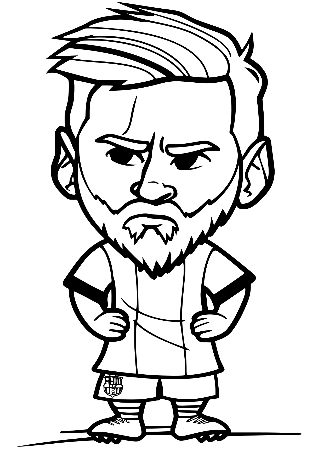 messi coloring page chibi, mini, angry, digital, ryan, free downloads