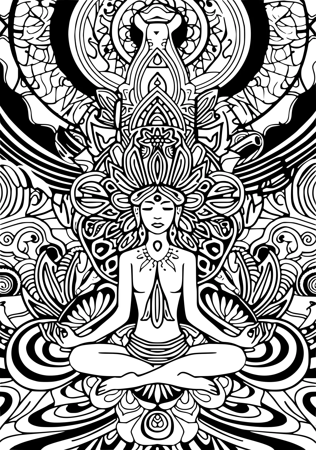 trippy coloring pages mindful, mandala, mindfulness, mandalas, free page downloads