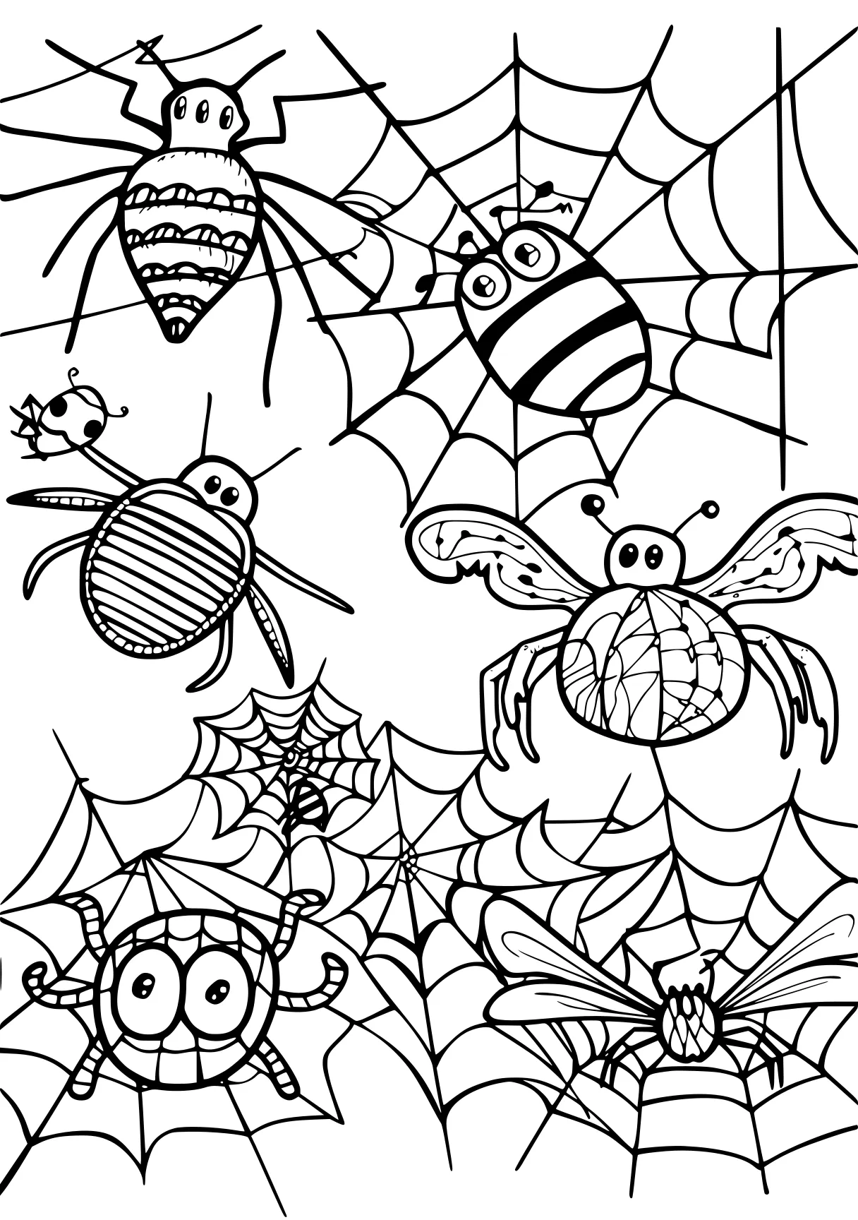 coloring pages insects, zentangle, insects, printables, free page downloads