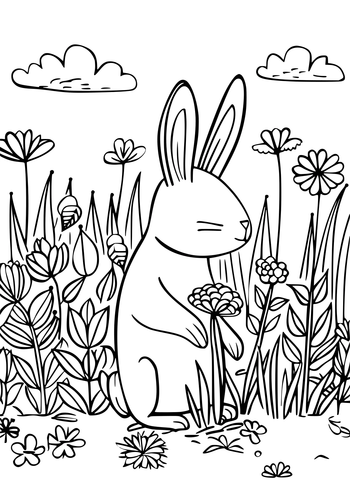 spring coloring sheets rabbit, bunny, colouring, bunnies, free page downloads