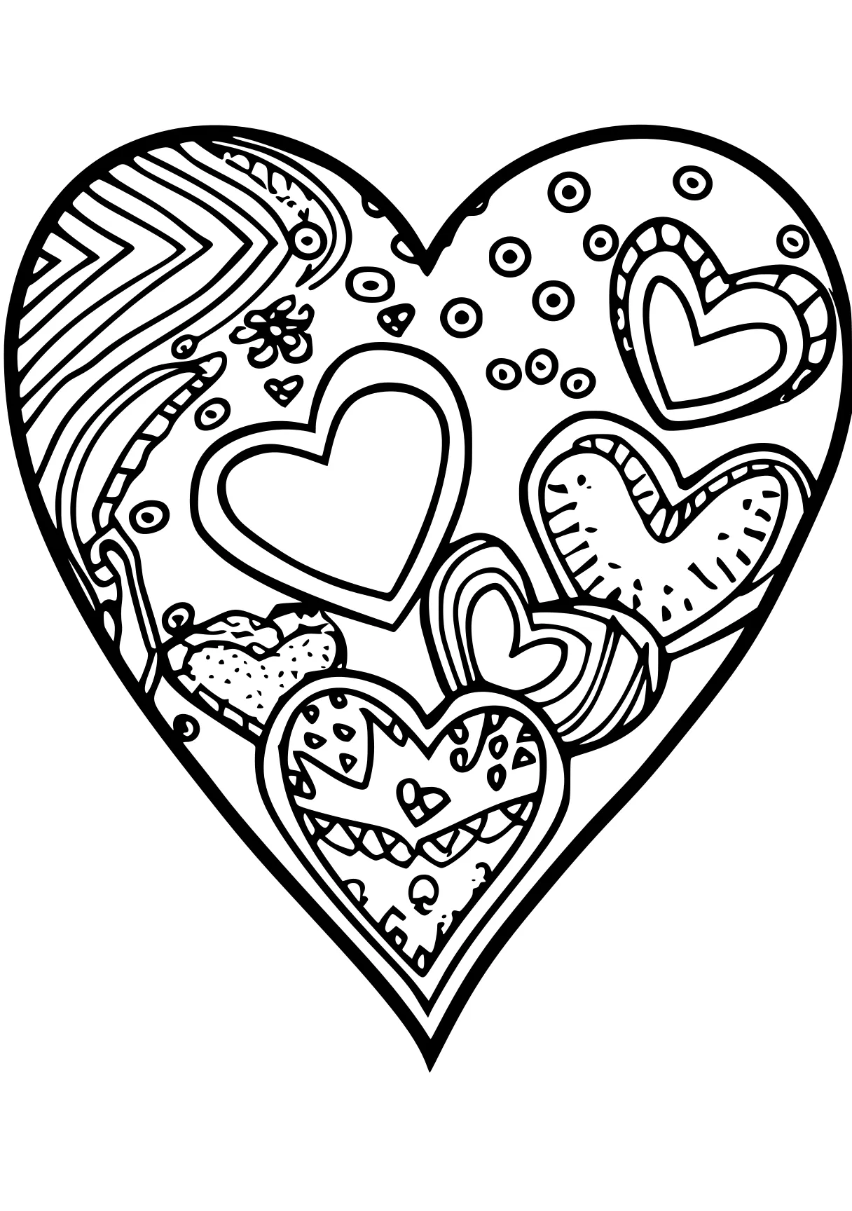 crayola coloring sheets heart, zentangle, iheartcraftythings, free page downloads