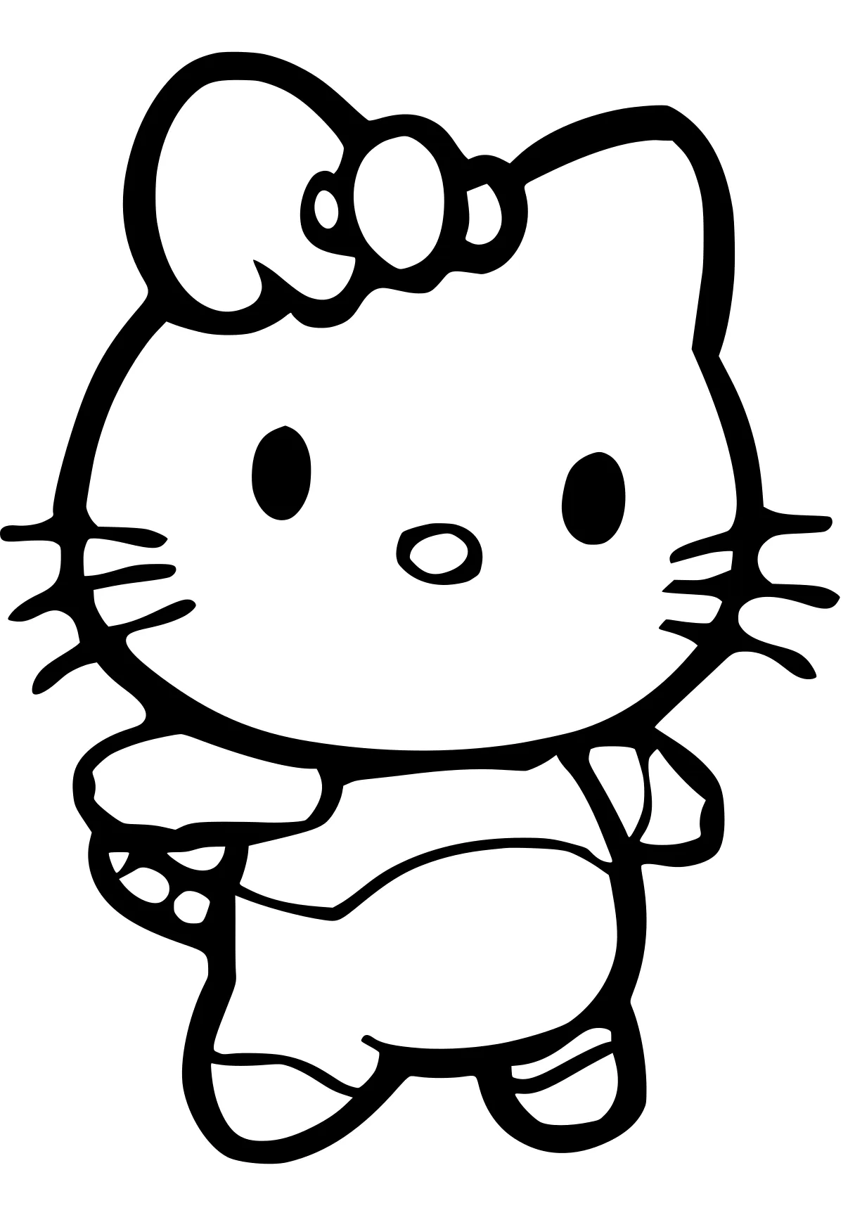 hello kitty coloring sheet sanrio, cinnamoroll, molang, peppa, kitty, free page downloads