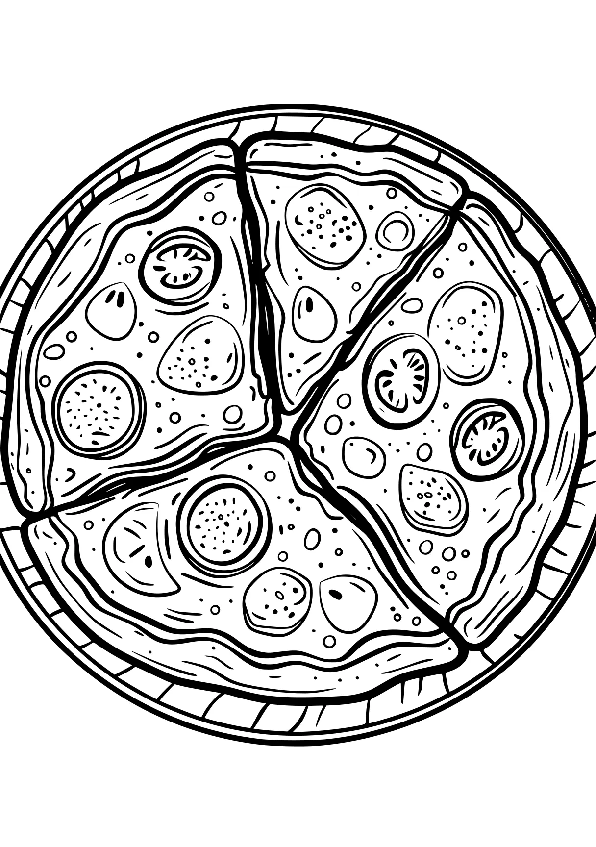 pizza coloring page mandalas, circle, pizza, egg, mandala, free downloads