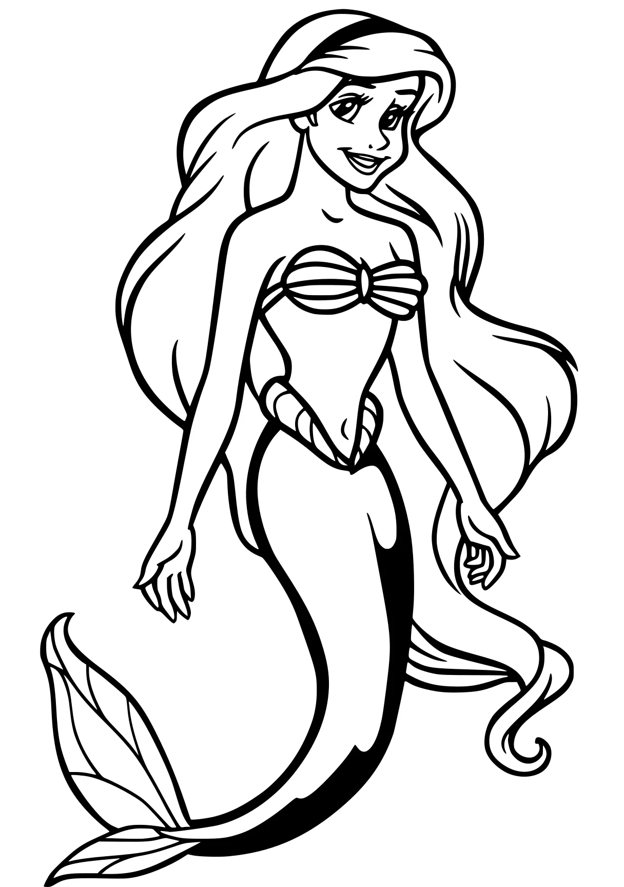 ariel coloring pages mermaid, siren, ariel, fish, moana, free page downloads